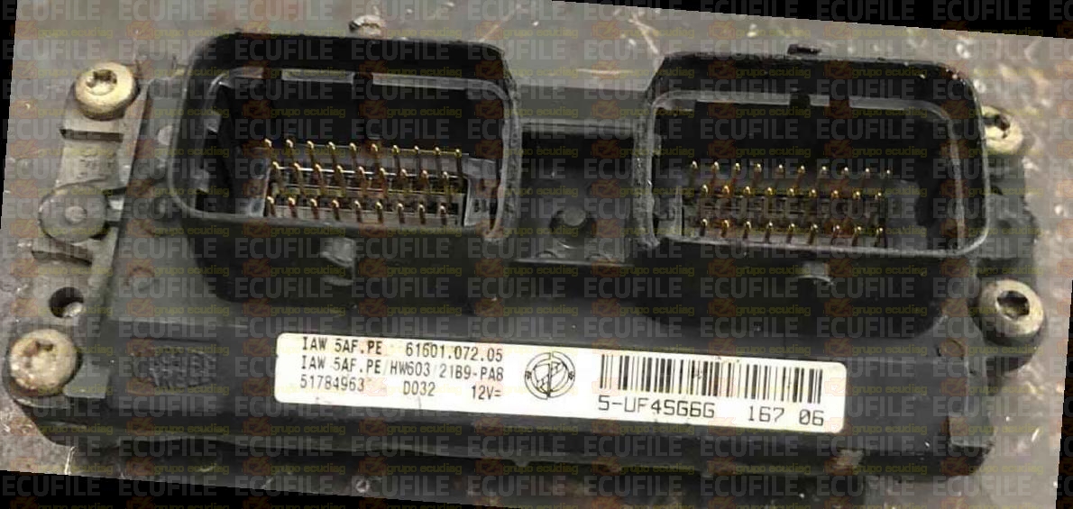 MAGNETI MARELLI IAW 5AF.PE 61601.072.05 FIAT 51784963 HW603 EEPROM 95160