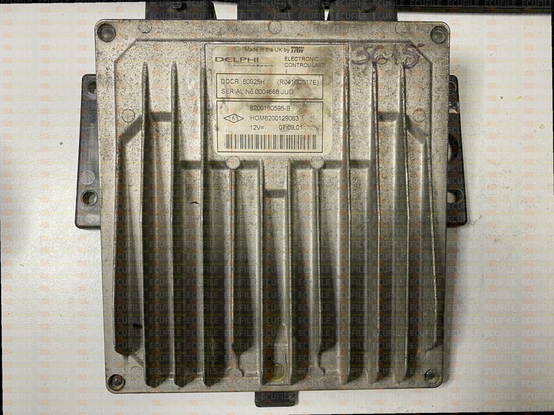 DELPHI TRW DDCR R0410C017E 80925H RENAULT CLIO II 1.5 DCI 65HP HOM8200129063 8200180595-B 8200180595-0009
