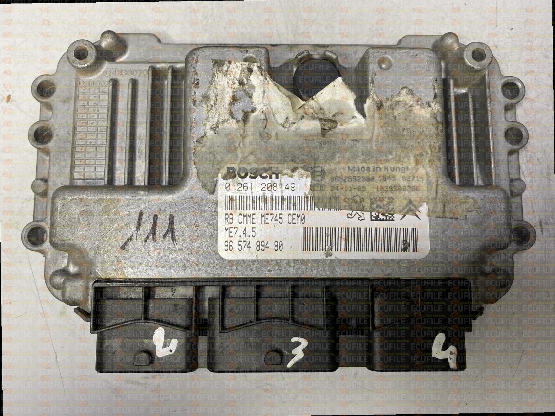 BOSCH ME7.4.5 0261208491 CITROEN C4 I 1.6i 109HP 9657489480 1037389025 - 9664542680