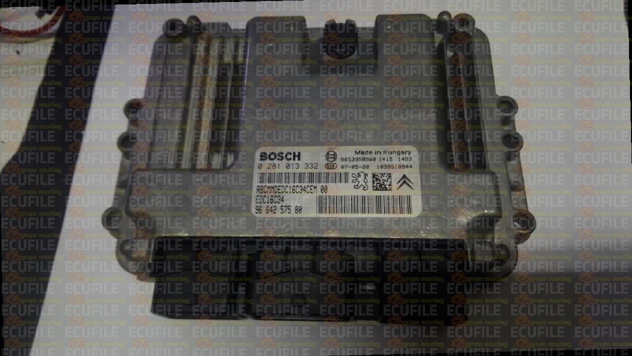 BOSCH EDC16C34-4.11 0281013332 CITROEN C5 II 1.6 HDI 110HP 9664257580 1037386139