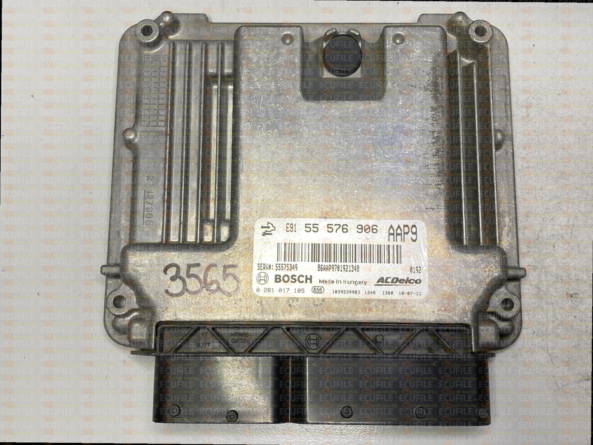 BOSCH EDC17C19-3.15 0281017105 OPEL INSIGNIA I (A) 2.0 CDTI 118KW 160HP L4 16V A20DTH LBS 55576906 AAP9 1037A50862