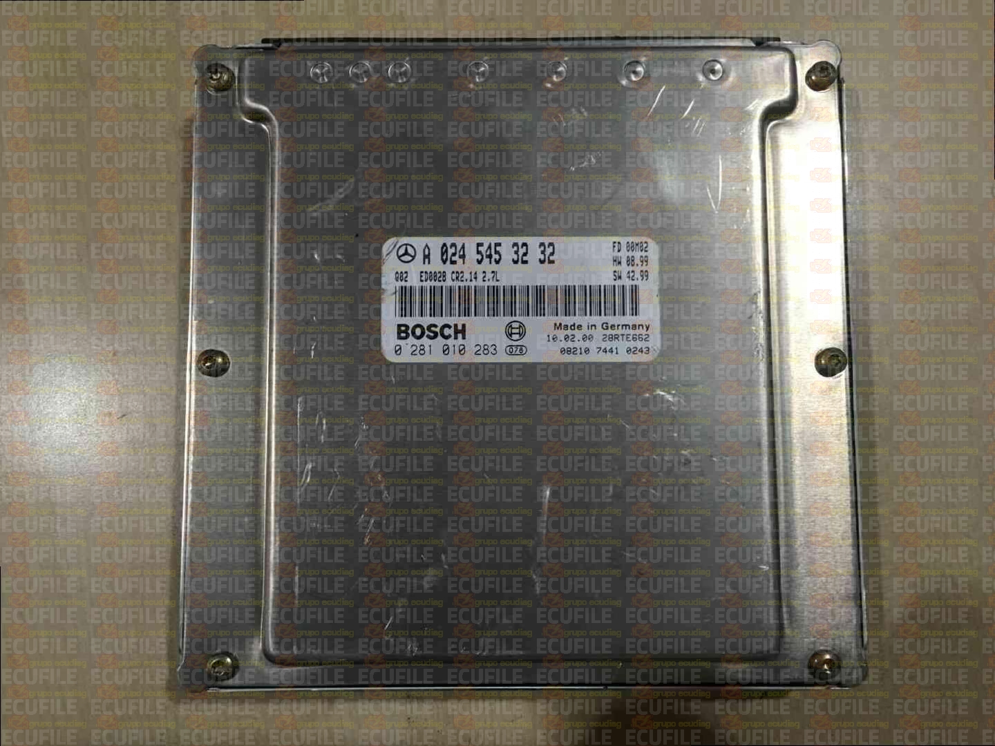 BOSCH EDC15C6-4.14 0281010283 MERCEDES W163 ML270 I 2.7 CDI 163HP A0245453232 1037351225