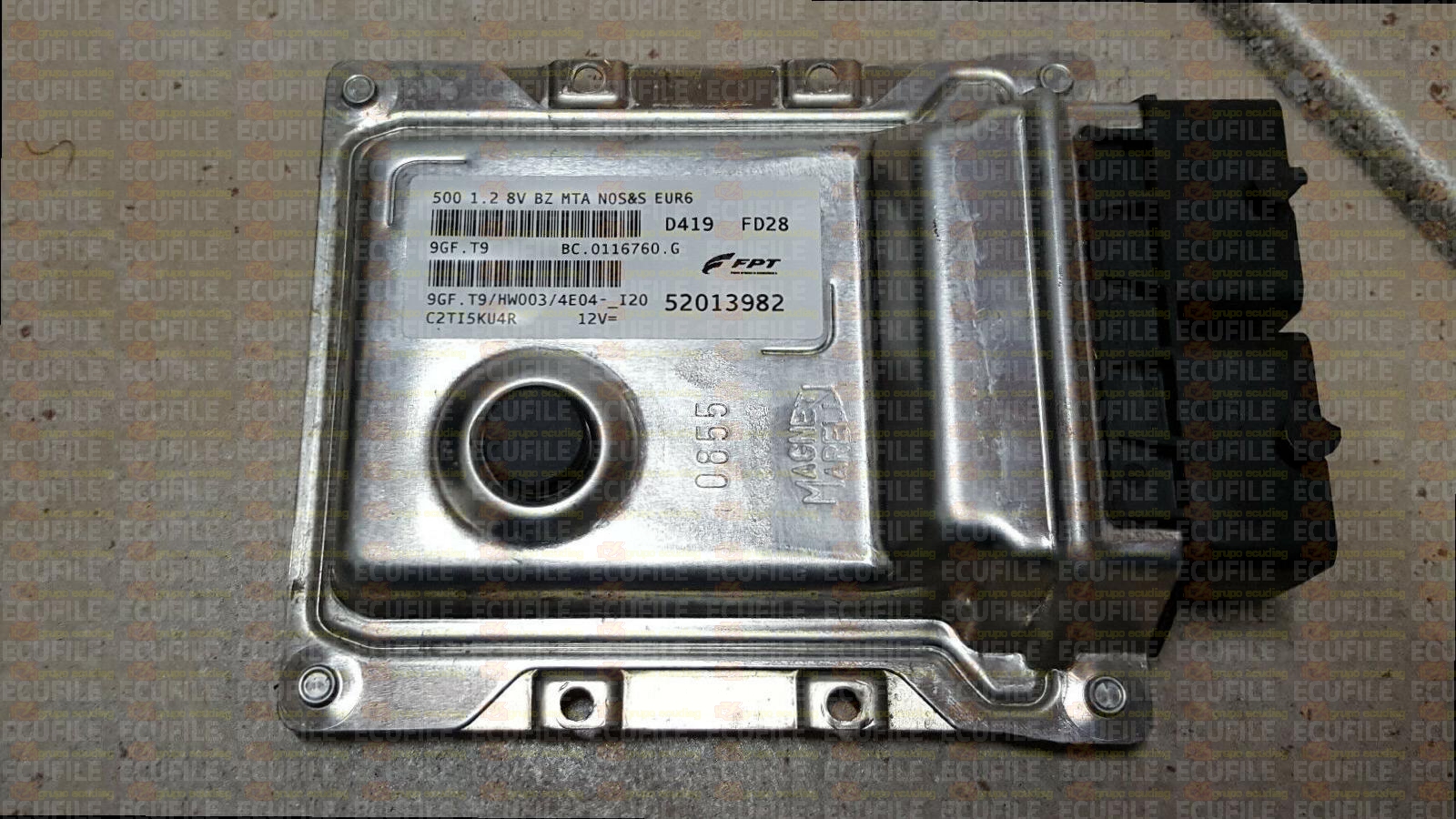 MAGNETI MARELLI 9GF.T9 BC.0116760.G FIAT 500 1.2 52013982 HW003 EEPROM 95640