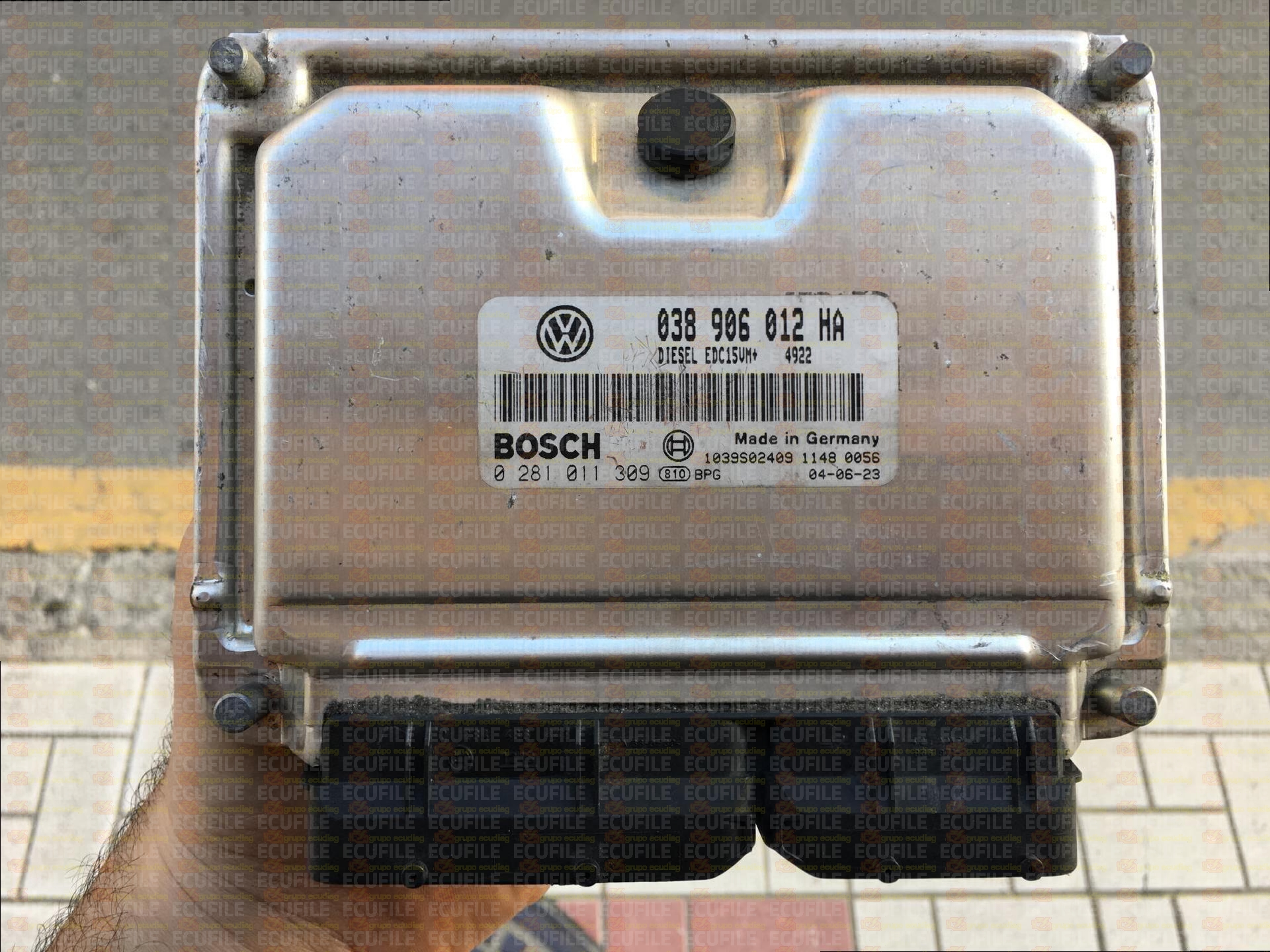 BOSCH EDC15VM+2.V1 0281011309 SKODA OCTAVIA I 1.9 TDI 90HP 038906012HA 4922 - 1037367046