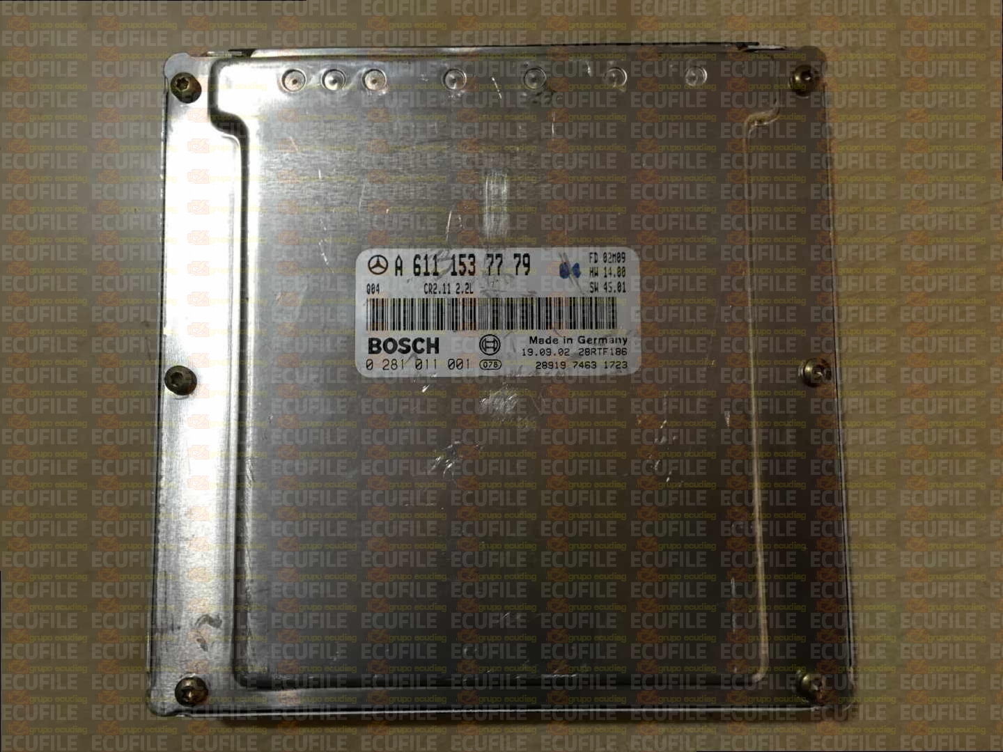 BOSCH EDC15C6-4.11 0281011001 MERCEDES CL203 C220 II 2.2 CDI 143HP A6111537779 1037351820