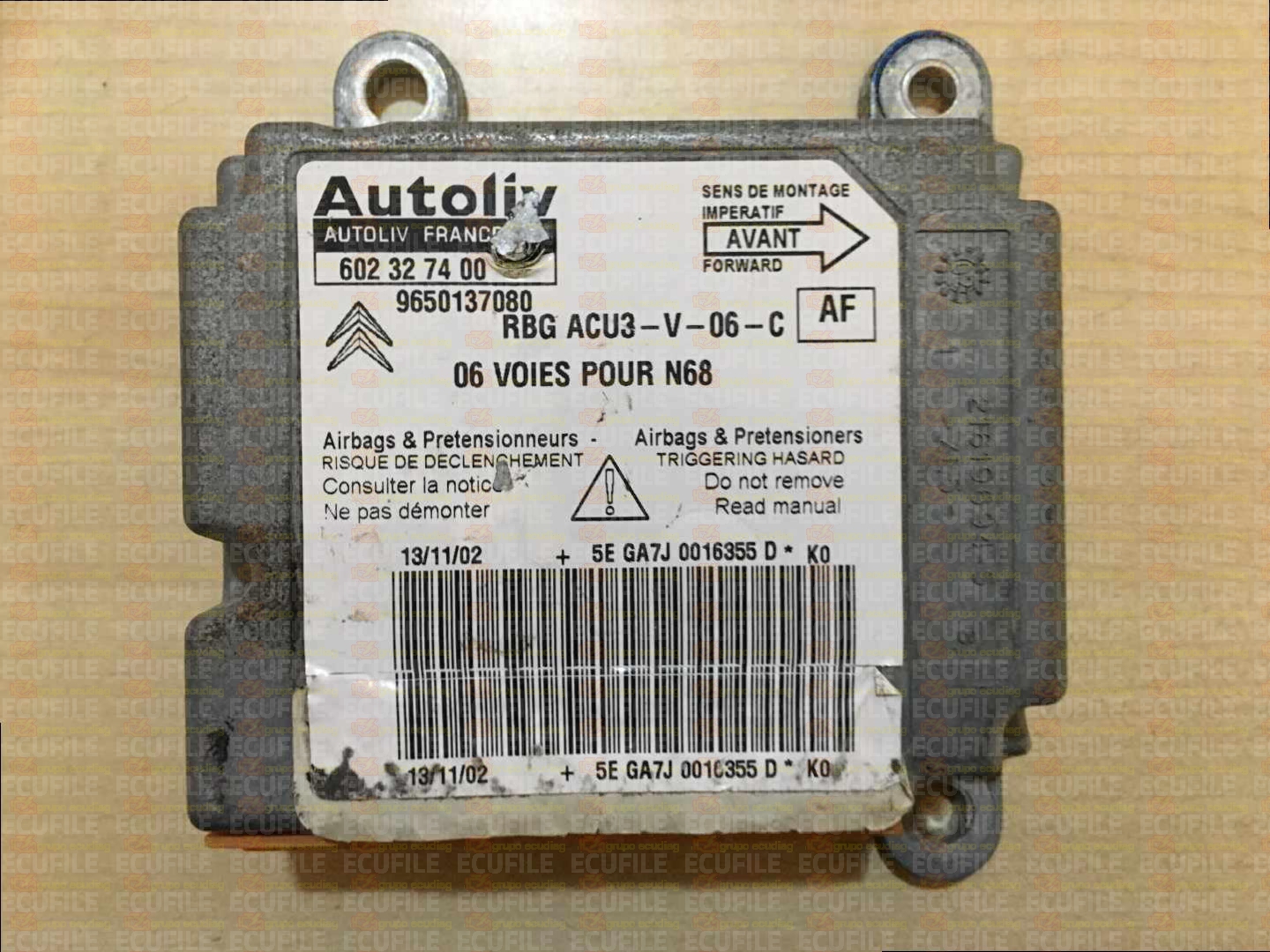 AUTOLIV 602327400 CITROEN XSARA PICASSO 9650137080 AF