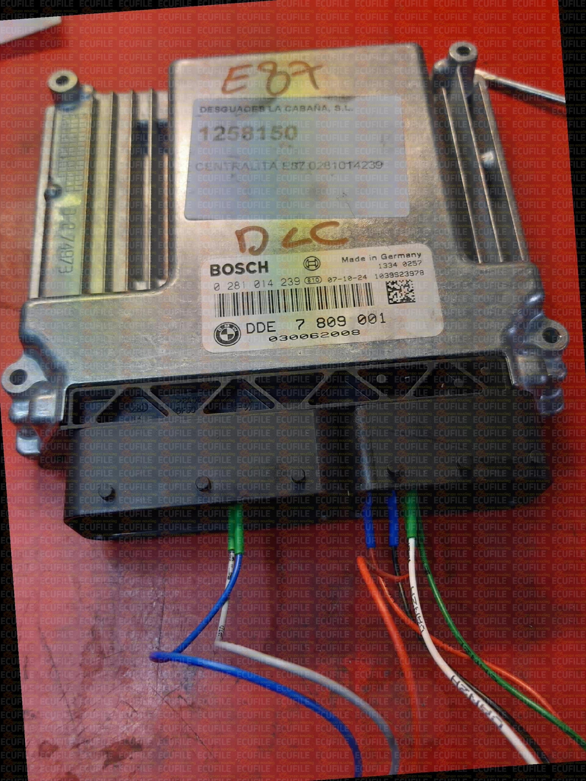 BOSCH EDC17C06-4.11 0281014239 BMW E87 118D 2.0D 143HP 7809001 13617809001 1037390654 - 7809296