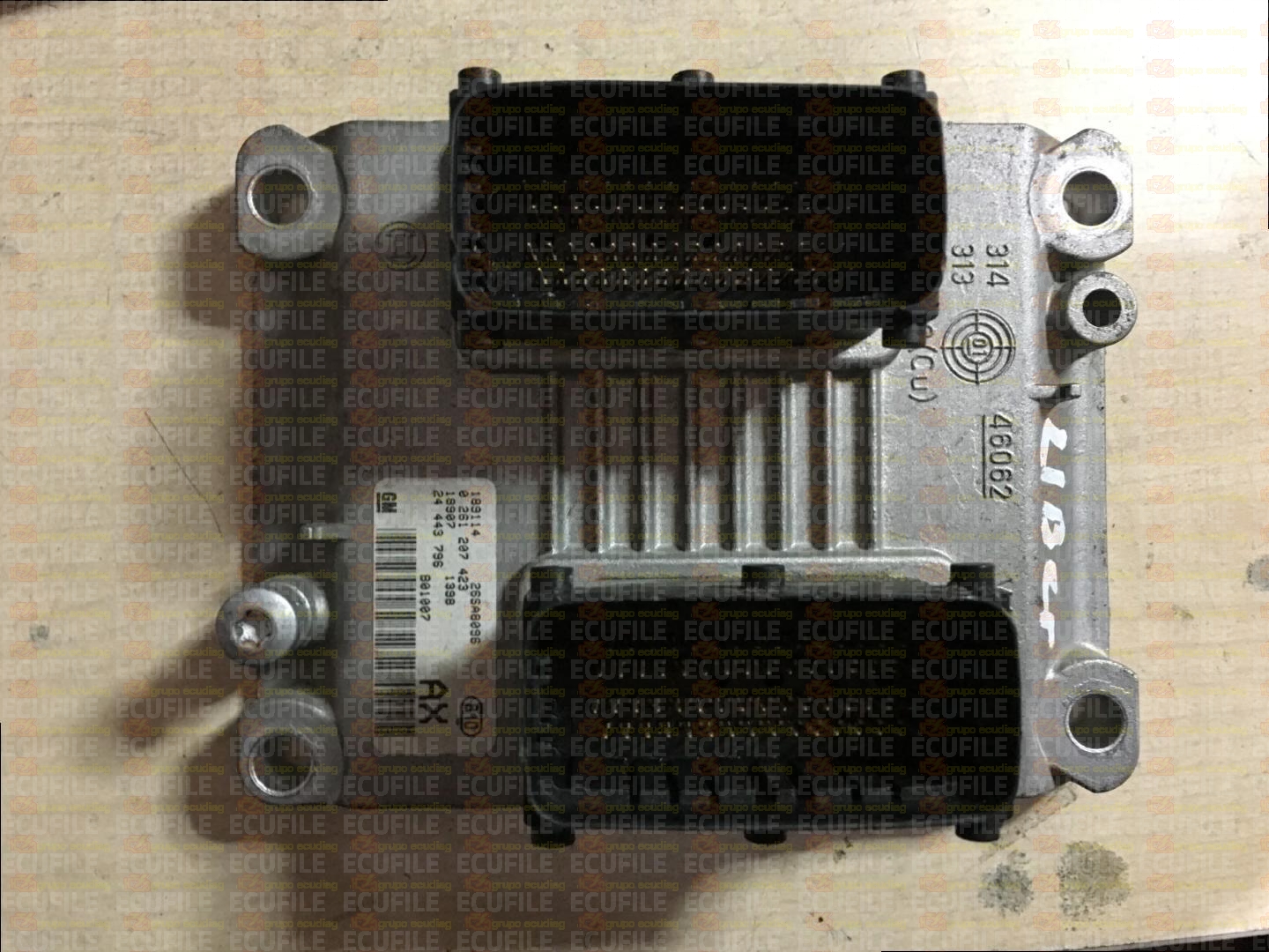 BOSCH ME7.6H4 0261207423 OPEL CORSA III C 1.2i 75HP 24443796 AX 1037367027