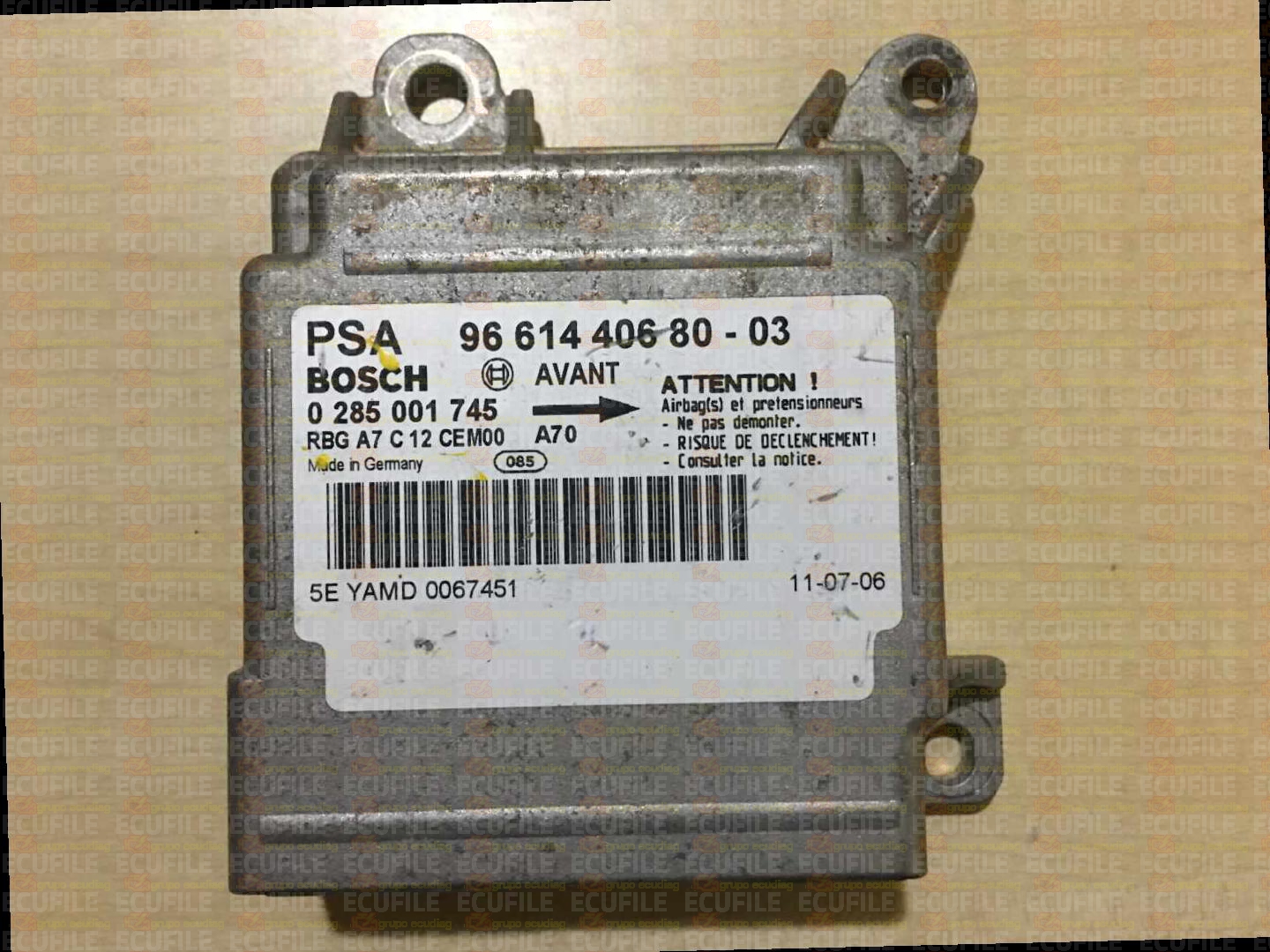 BOSCH 0285001745 PEUGEOT 207 9661440680-03