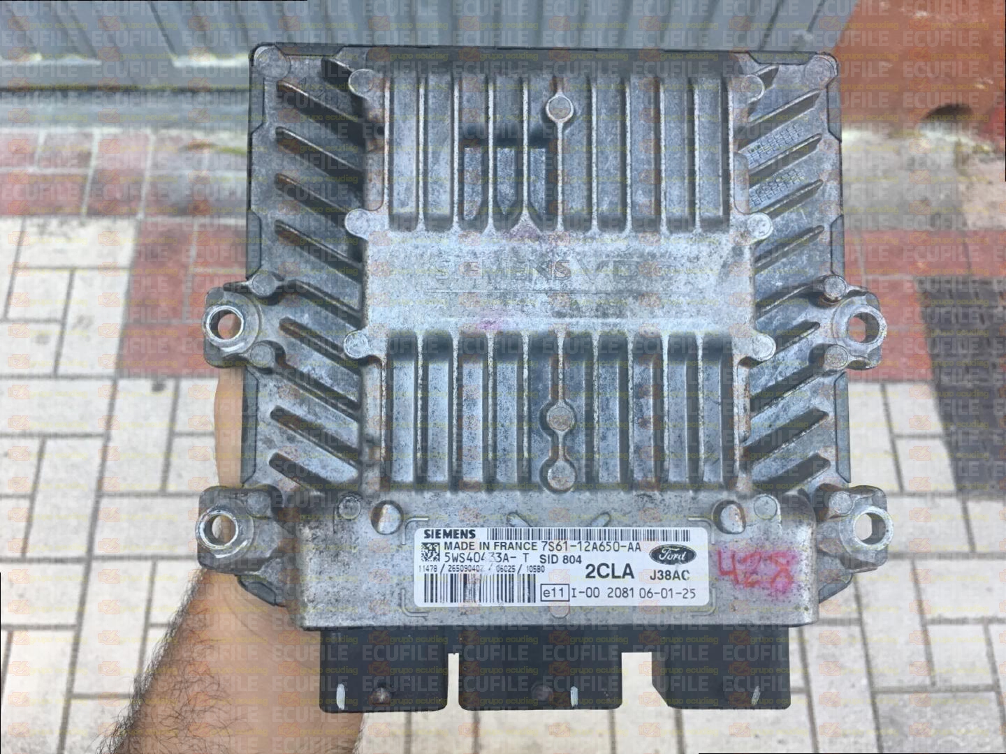 SIEMENS SID804 5WS40433A-T FORD FIESTA 1.4 TDCI 7S61-12A650-AA 2CLA FM10570000000