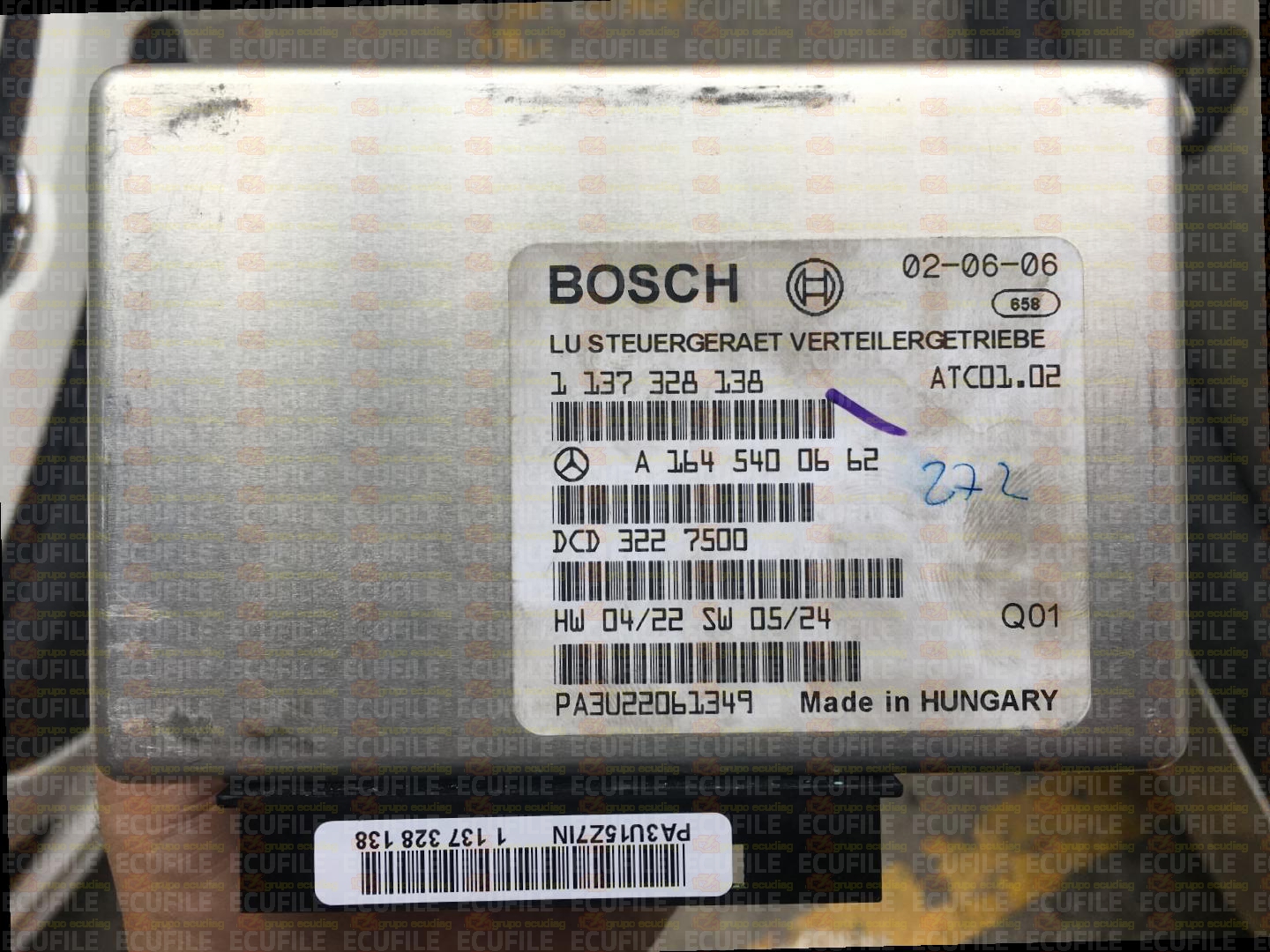 BOSCH TCU-LK 1137328138 MERCEDES W164 ML A1645400662