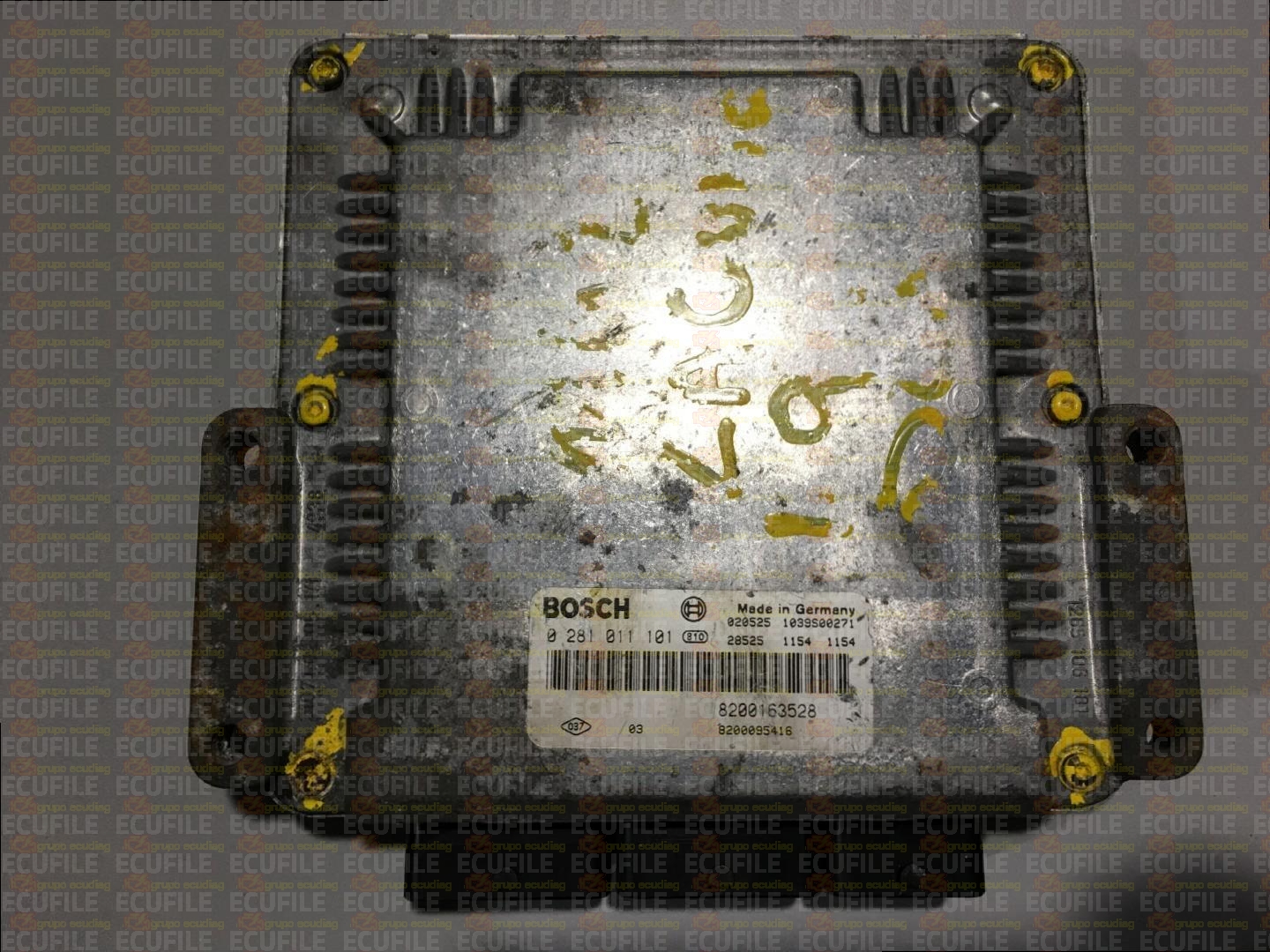 BOSCH EDC15C3-4.2 0281011101 RENAULT LAGUNA II 1.9 DCI 120HP 8200163528 8200095416 1037366008-7404