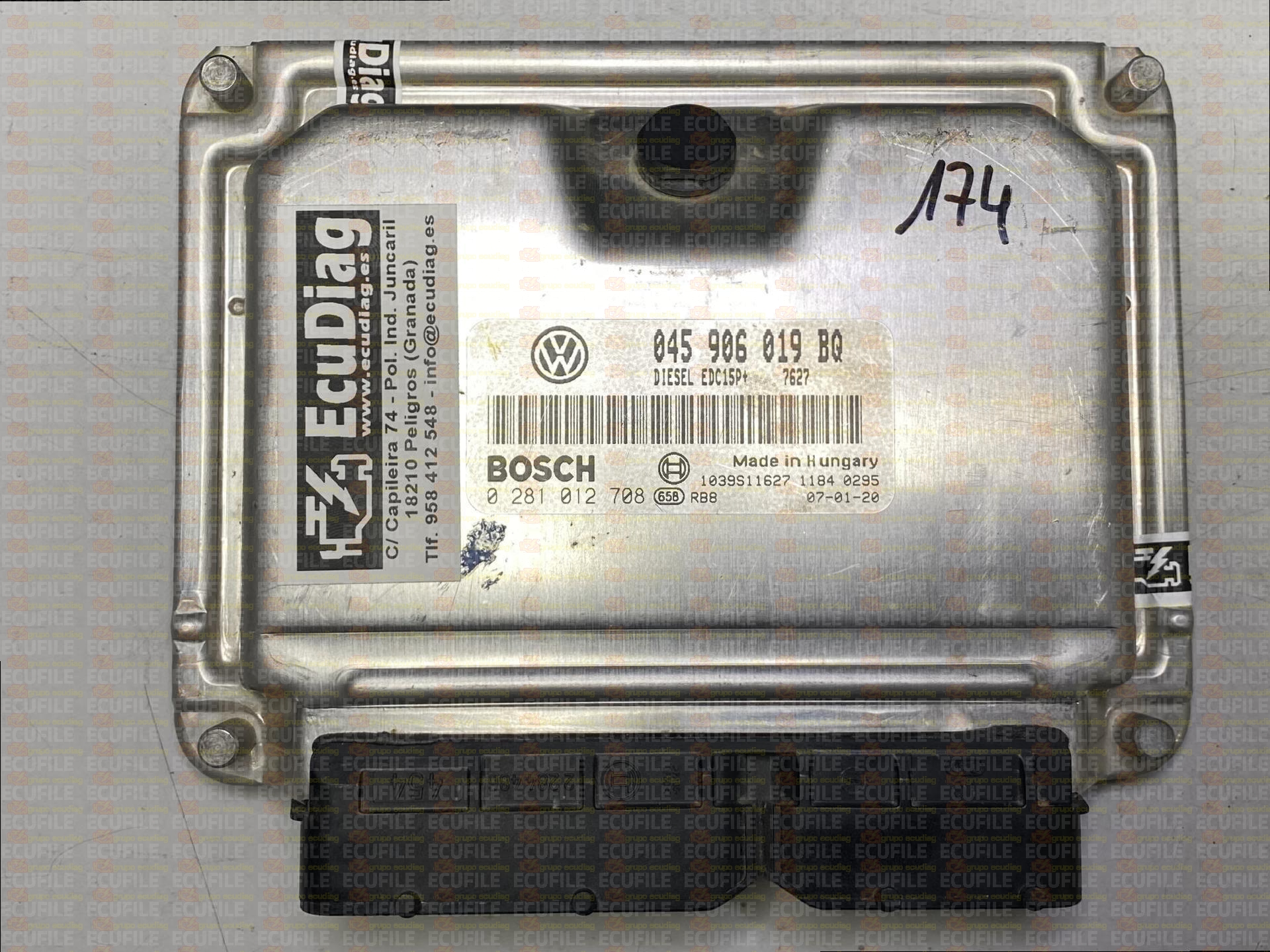 BOSCH EDC15P+23.4.2 0281012708 SEAT CORDOBA II IBIZA III 1.4 TDI 80HP 045906019BQ 7627 - 1037377262