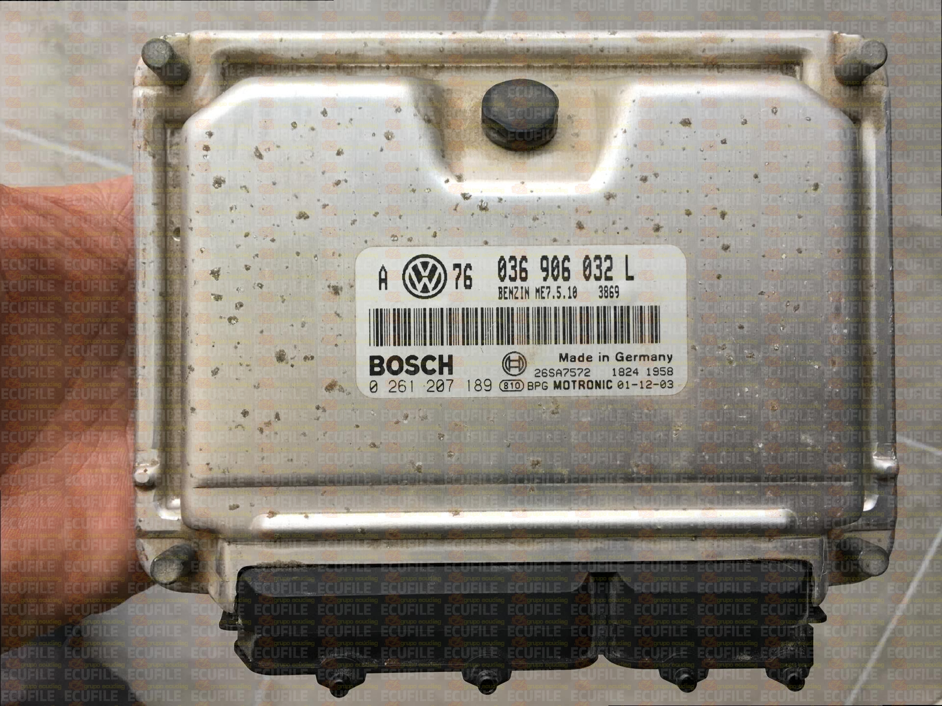 BOSCH ME7.5.10 0261207189 VOLKSWAGEN GOLF IV 1.4i 75HP 036906032L 1037360898-3869