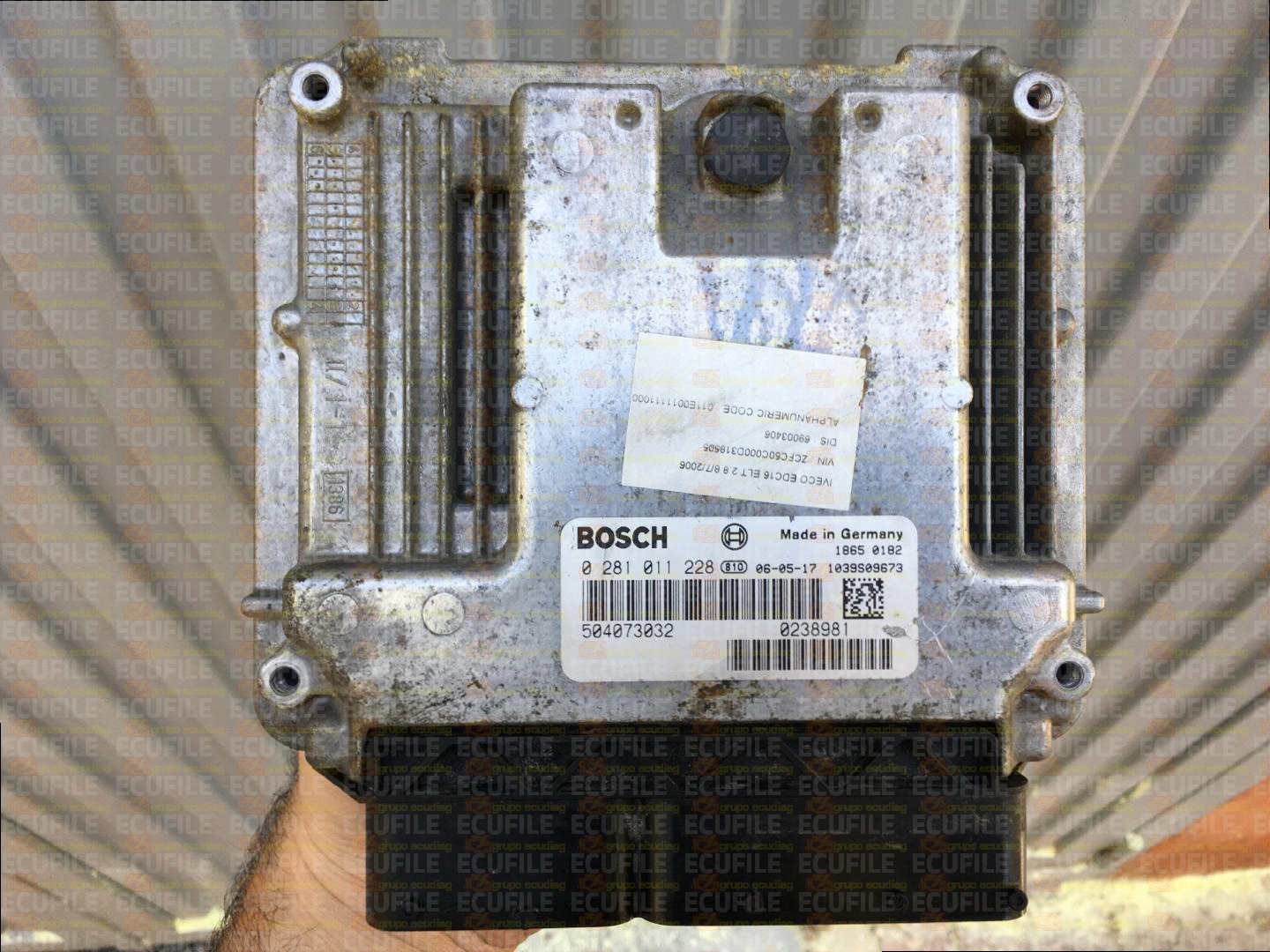 BOSCH EDC16C8-1.31 0281011228 IVECO DAILY 3.0 HPI 166HP 504073032 1037370676-T3PCVU25