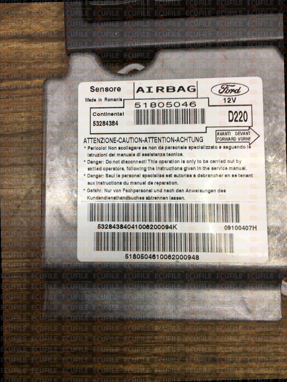 CONTINENTAL 53284384 FORD KA 51805046
