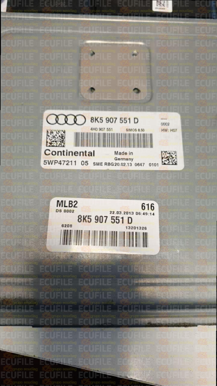 CONTINENTAL SIMOS 8.50 5WP4721105 AUDI S5 2.0 TFSI 4H0907551 8K5907551D S8500L2000000-0004