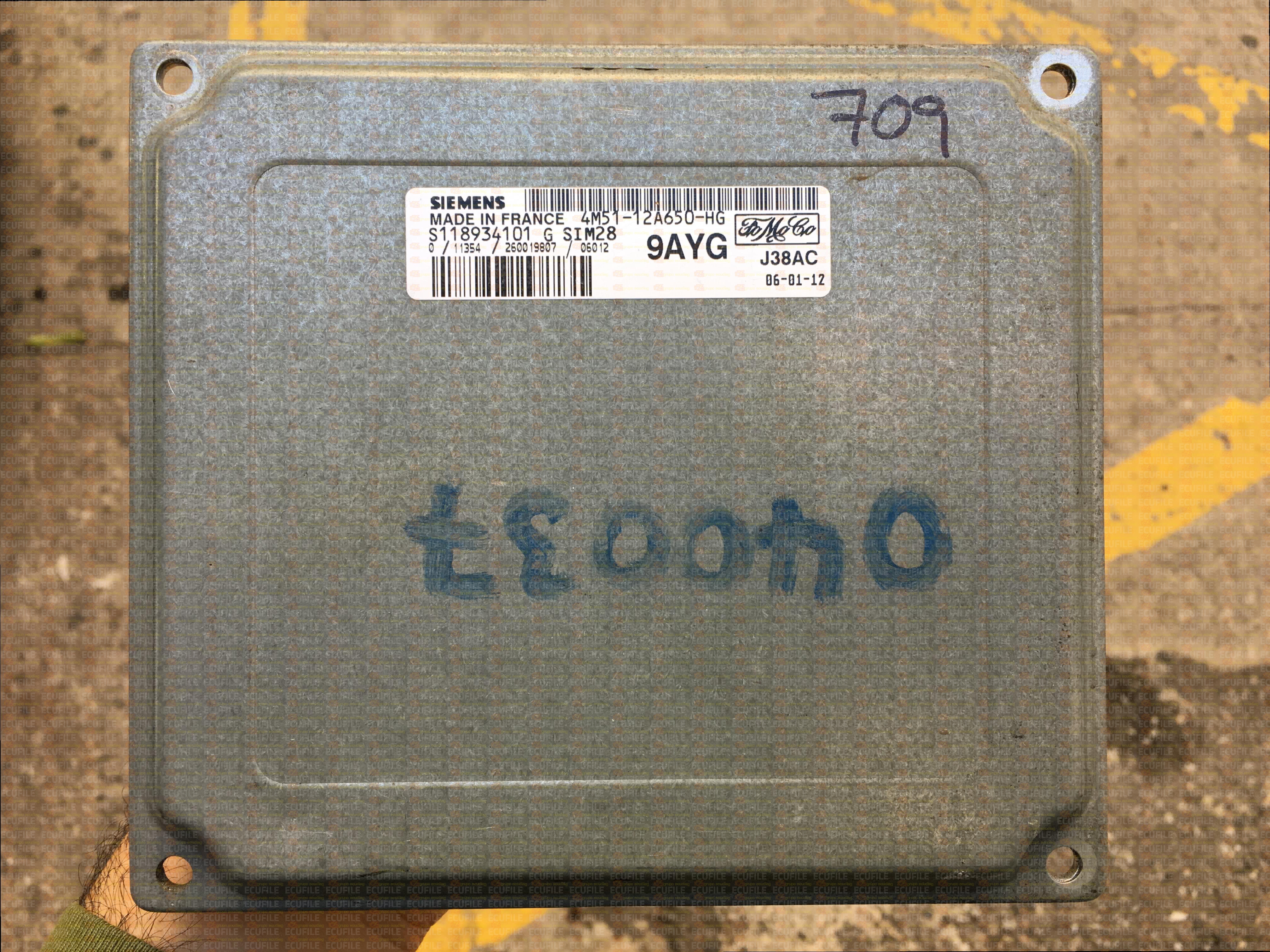SIEMENS SIM28 S118934101G FORD FOCUS 1.6 4M51-12A650-HG 9AYG F18A0H1000000