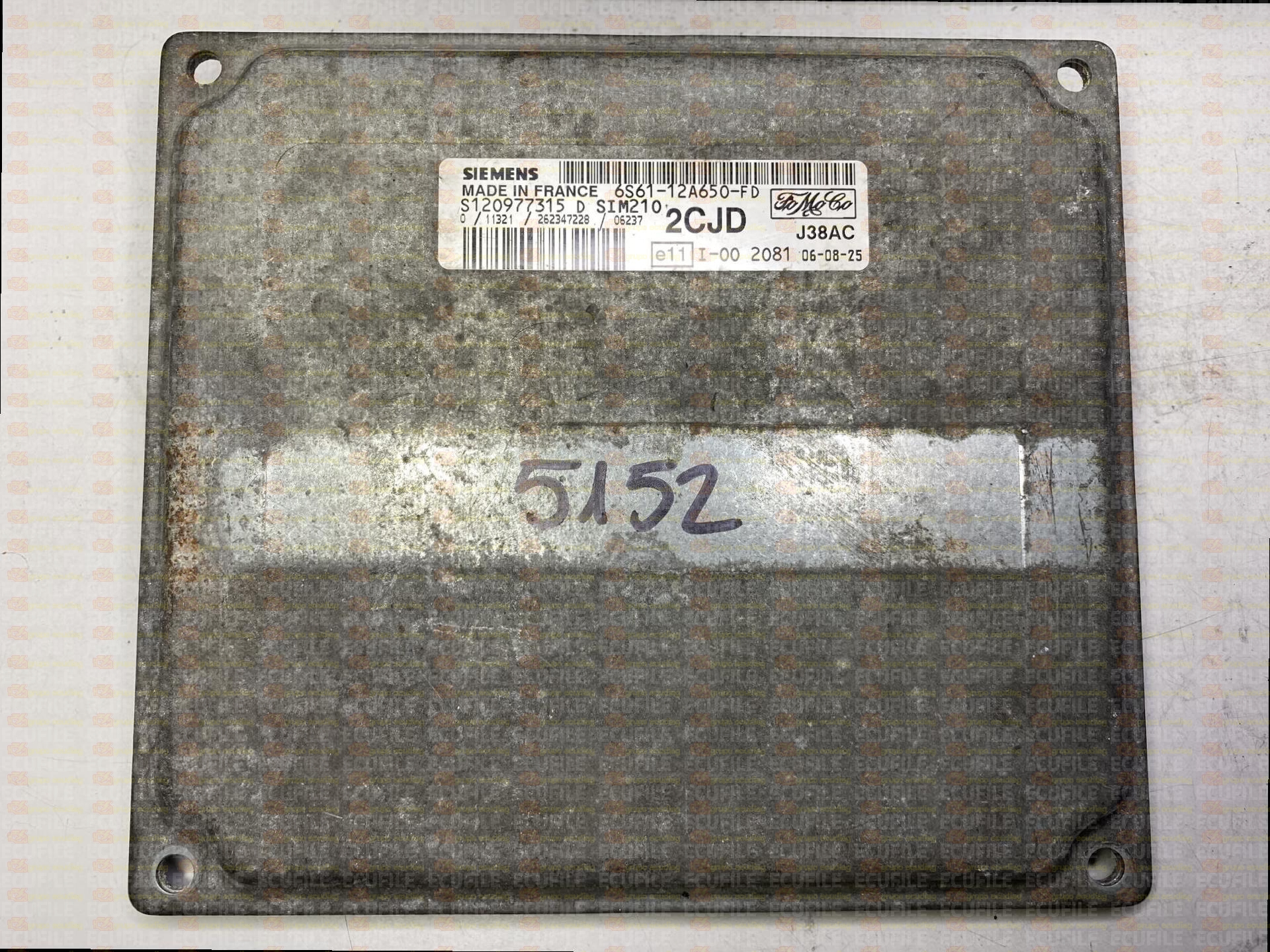 SIEMENS SIM210 S120977315D FORD FIESTA V 1.2i 75HP 6S61-12A650-FD 2CJD E60DA4SA - F1491E6000000