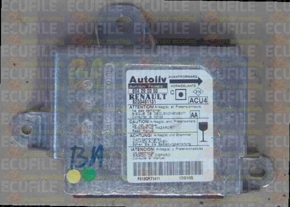 AUTOLIV ACU4 604290000 RENAULT MEGANE II 8200481131 AA EEPROM 95160