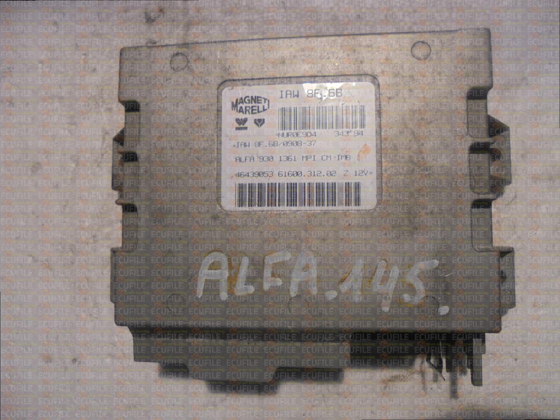 MAGNETI MARELLI IAW 8F.6B 61600.312.02 ALFA ROMEO 145 146 1.3i 46439053 EEPROM MC68HC11F1