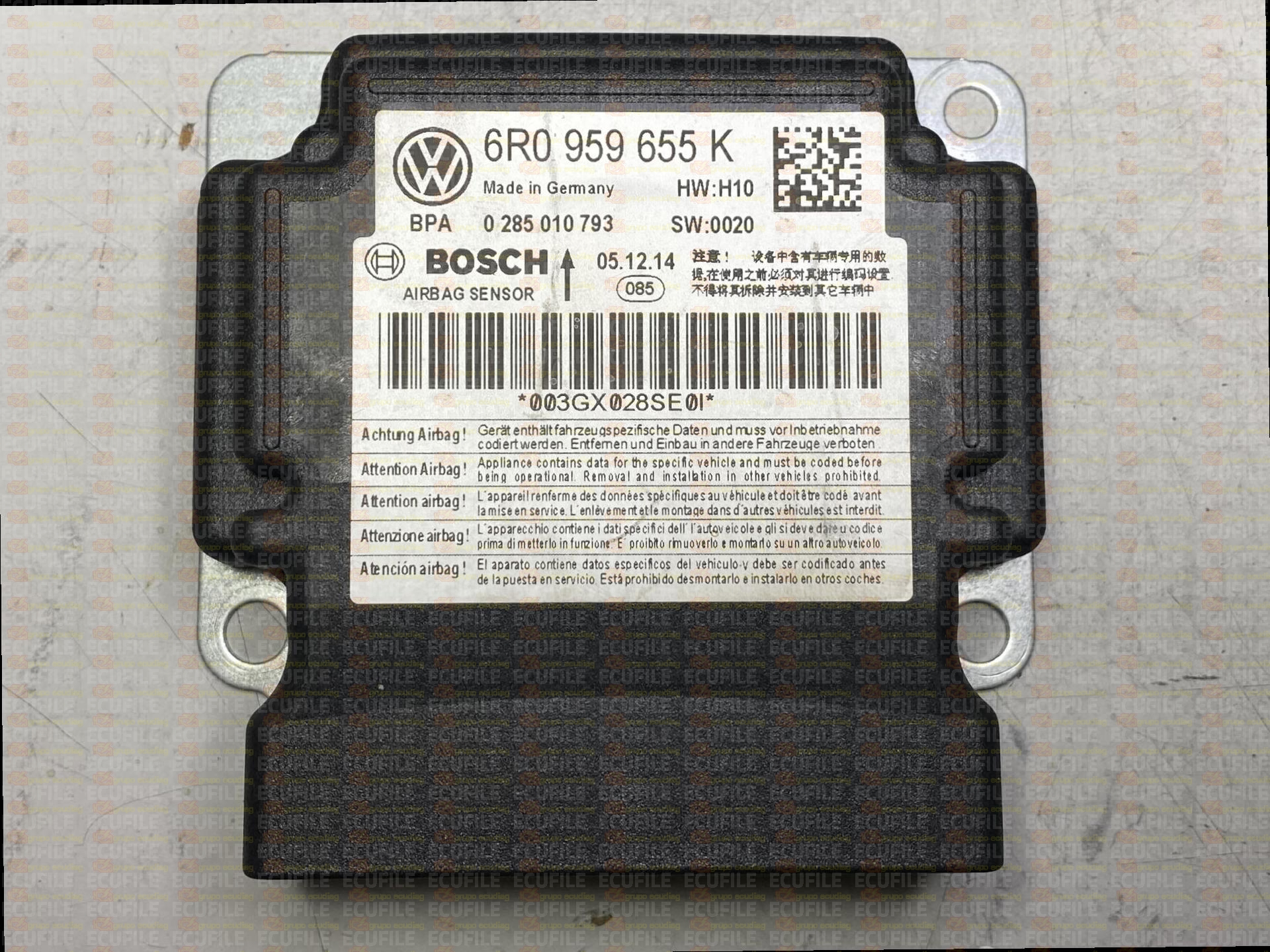 BOSCH 0285010793 SEAT IBIZA 6R0959655K HW H10 SW 0020