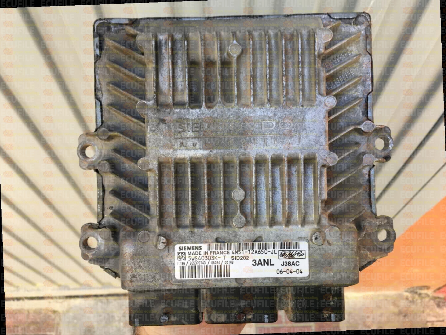 SIEMENS SID202 5WS40303K-T FORD FOCUS 1.8 TDCI 115CV 4M51-12A650-JL 3ANL FR07063000000