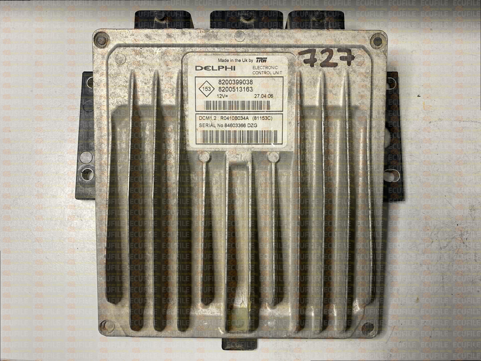 DELPHI TRW DCM1.2 R0410B034A 81153C RENAULT CLIO III 1.5 DCI 70HP 8200399038 8200513163 8200670743-4741