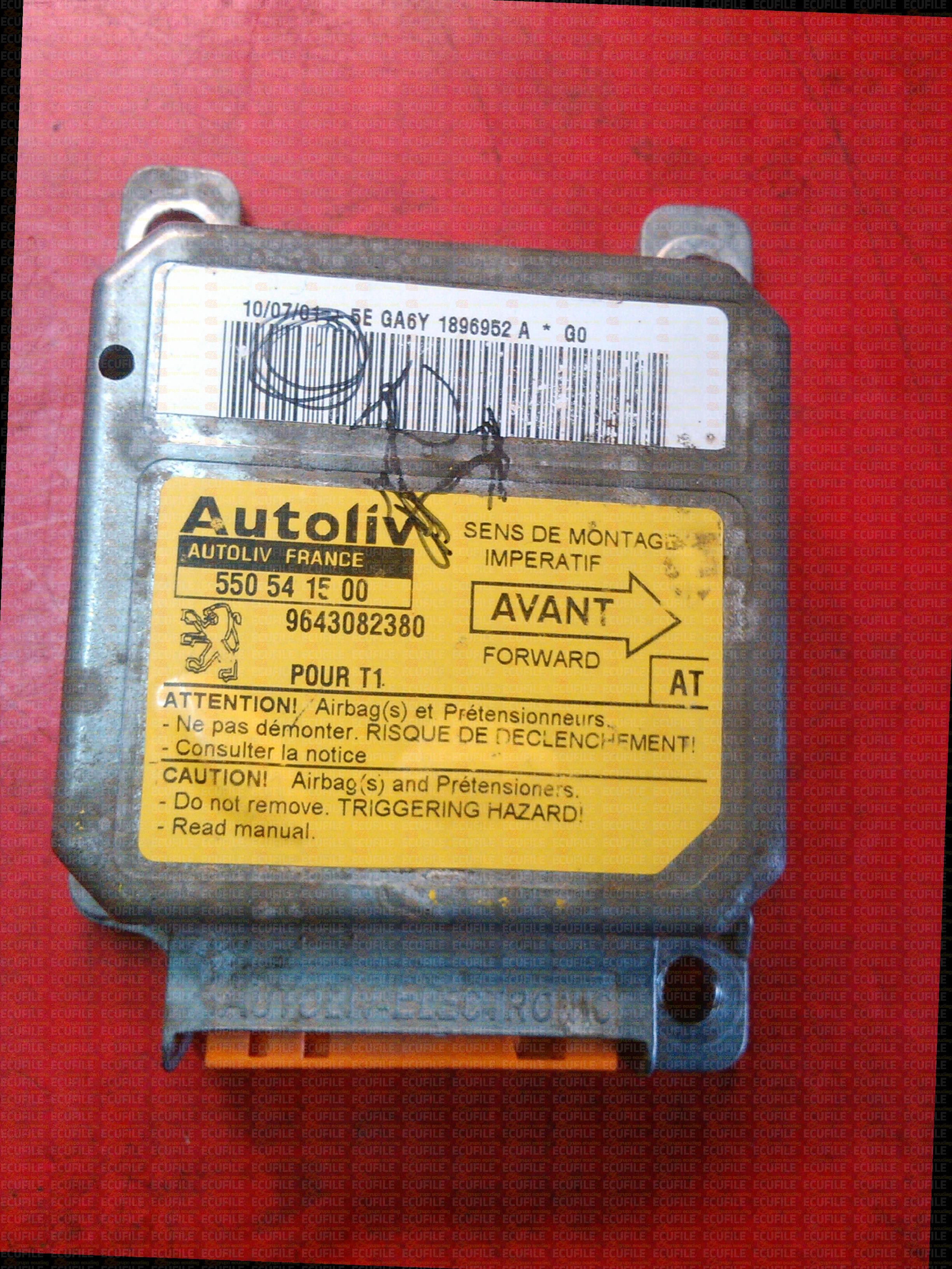 AUTOLIV 550541500 PEUGEOT 206 9643082380 AT