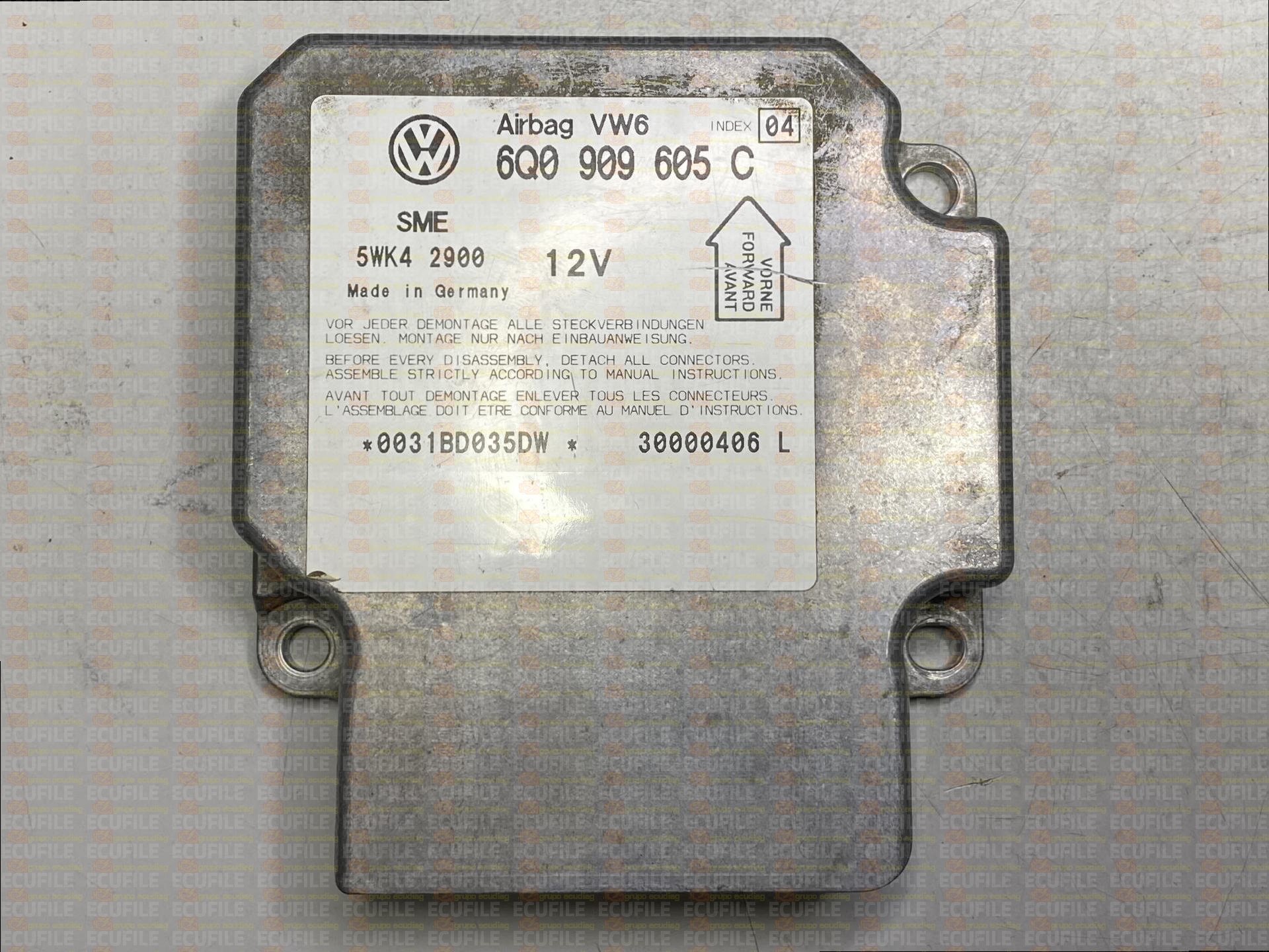 SIEMENS 5WK42900 VOLKSWAGEN PASSAT V 6Q0909605C VW6 INDEX 04