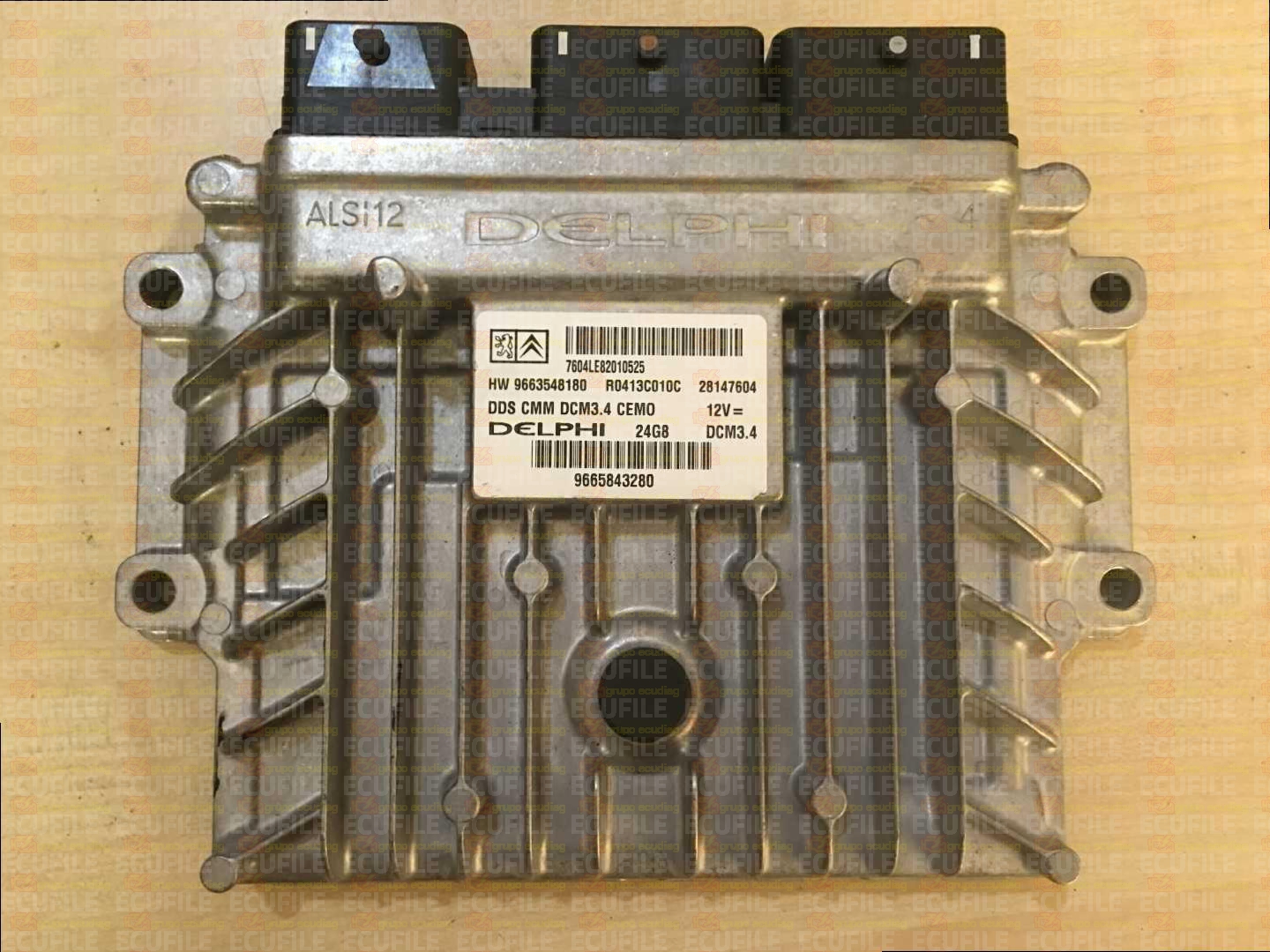 DELPHI DCM3.4 R0413C010C 28147604 CITROEN C5 PEUGEOT 407 2.0 HDI HW 9663548180 SW 9665843280 EEPROM 95320