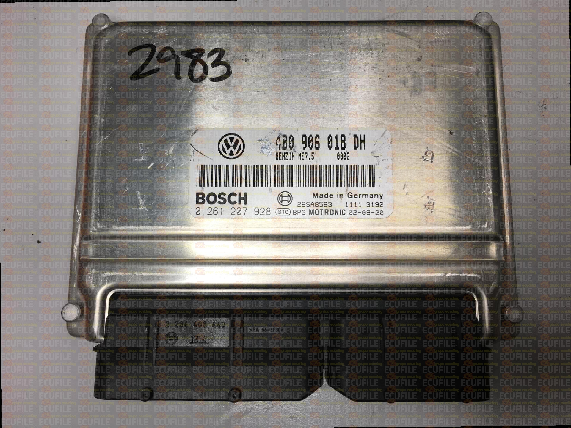 BOSCH ME7.5 0261207928 VOLKSWAGEN PASSAT V 1.8T 150HP 8E0909018A 4B0906018DH 1037363930-0002