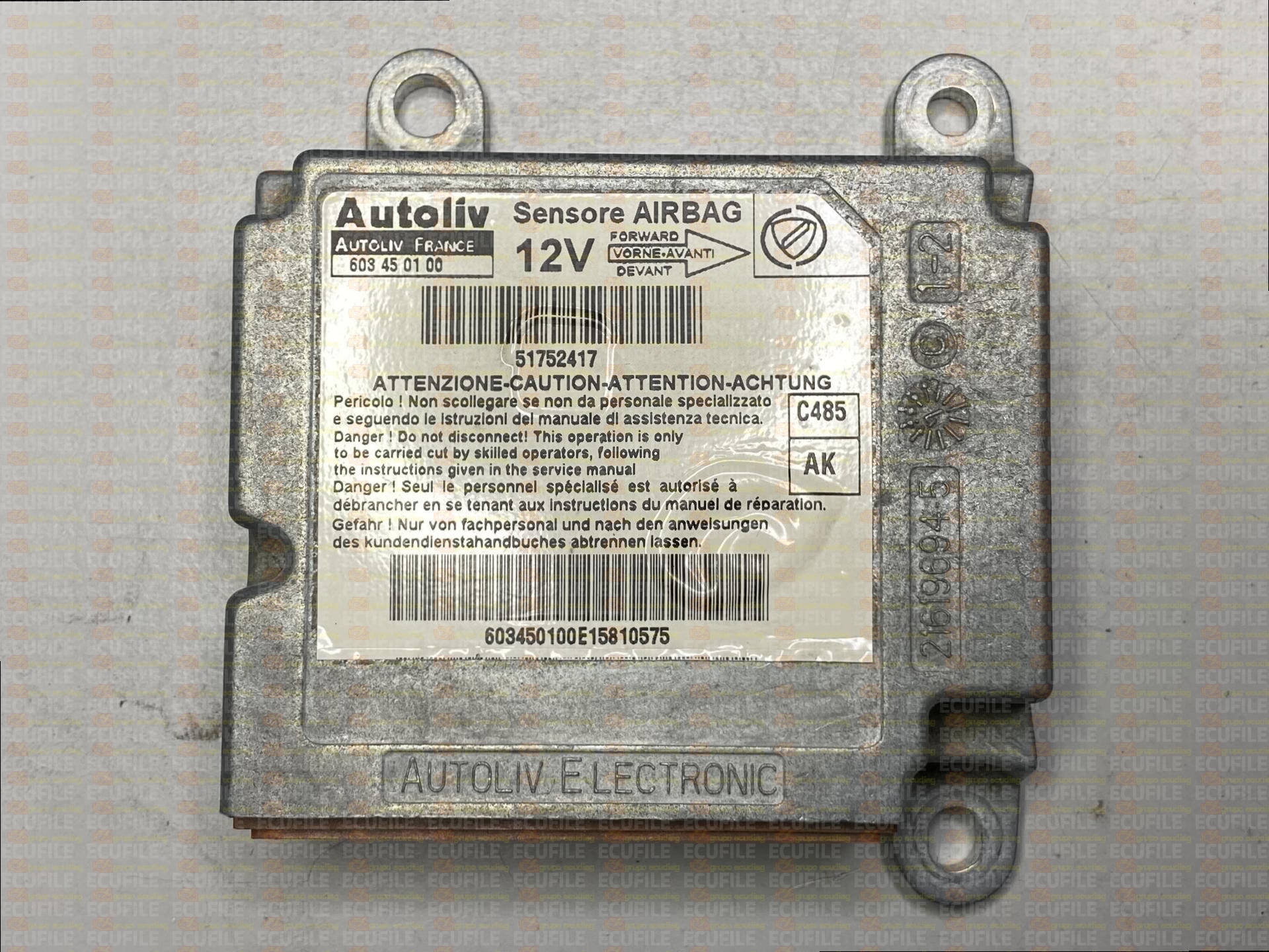 AUTOLIV 603450100 LANCIA YPSILON 51752417 AK