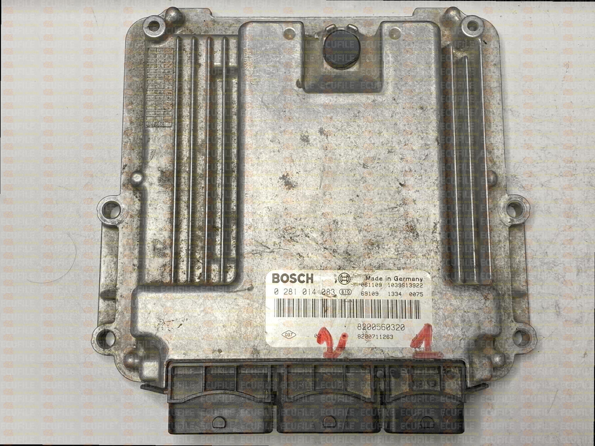 BOSCH EDC16CP33-6.2 0281014083 RENAULT GRAND ESPACE IV 2.0 DCI 173HP 8200560320 8200711263 1037382403-1B30