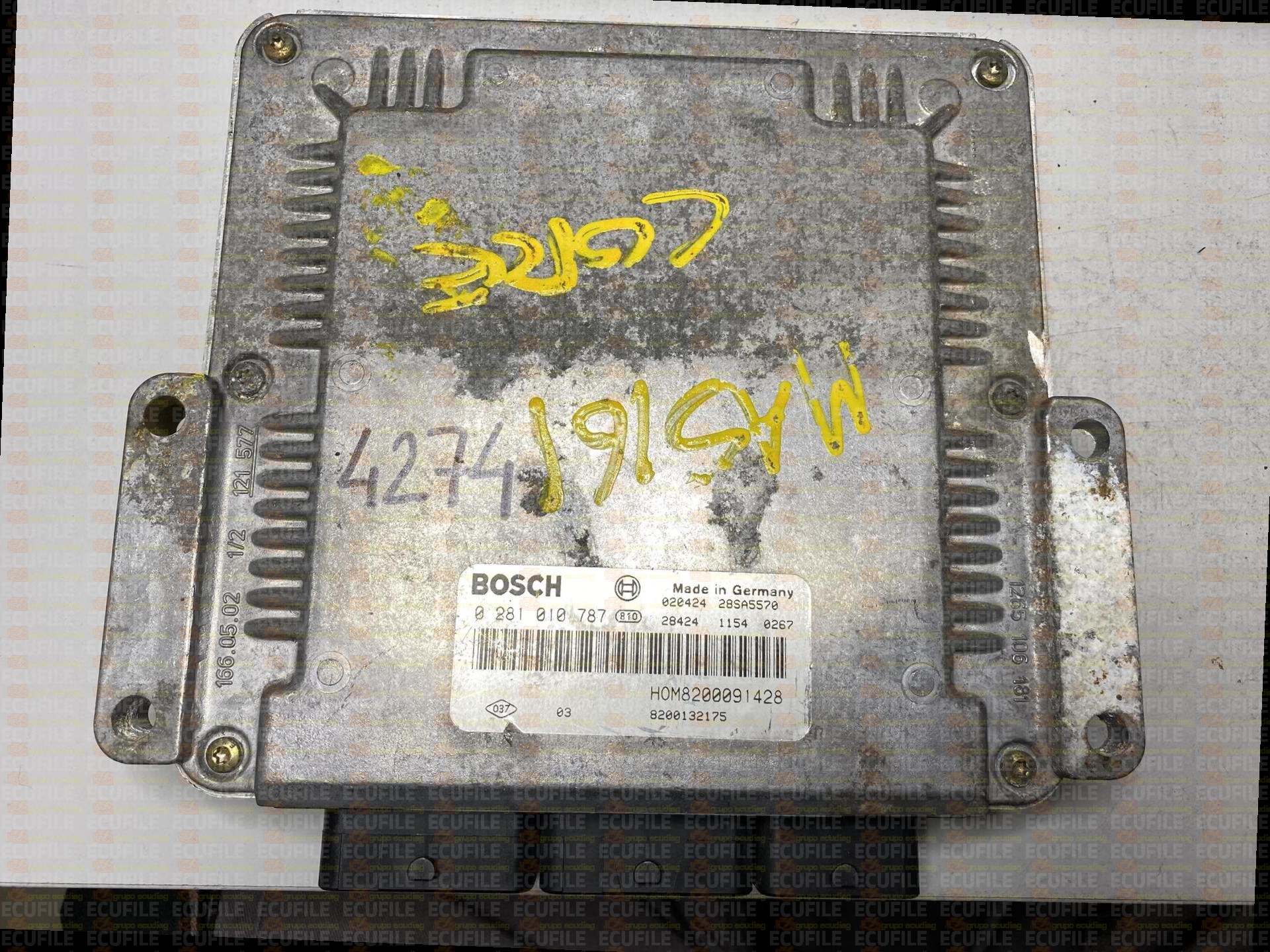 BOSCH EDC15C3-4.2 0281010787 RENAULT MASTER II 2.2 DCI 90HP HOM8200091428 8200132175 1037363130-7004