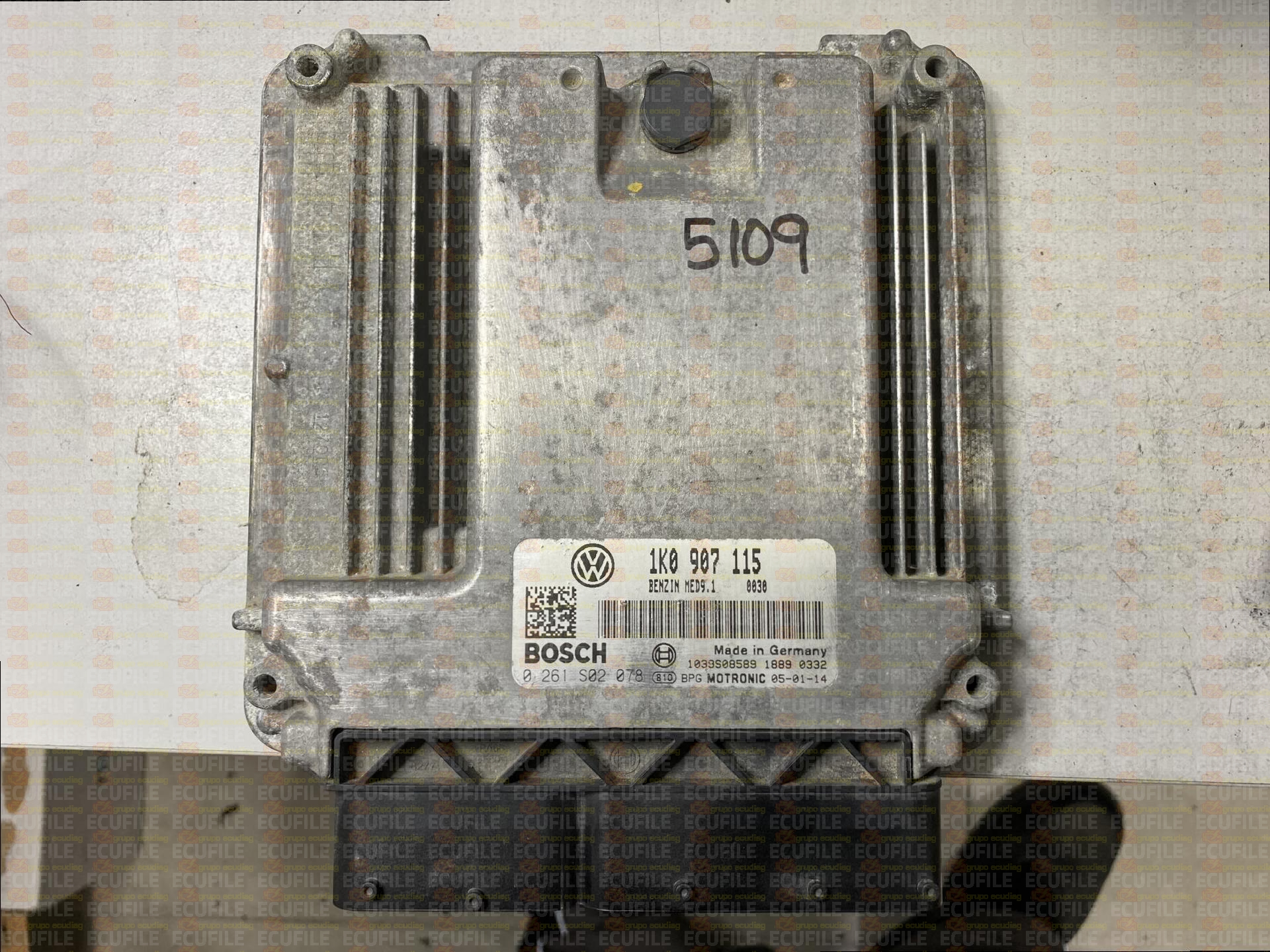 BOSCH MED9.1 0261S02078 VOLKSWAGEN GOLF V 2.0 GTI TFSI 200HP 1K0907115 1037387570-0070