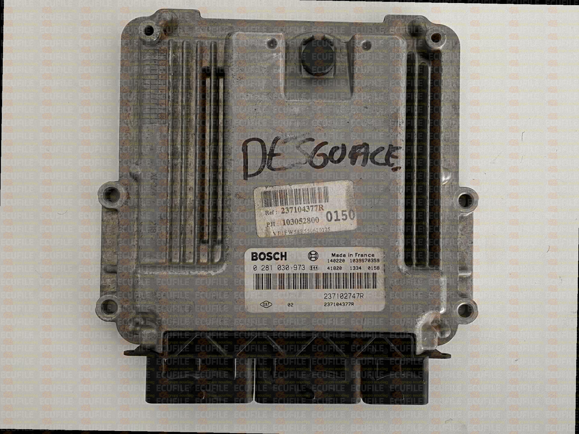 BOSCH EDC17C42-3.33 0281030973 RENAULT KANGOO II 1.5 DCI 90HP 237102747R 237104377R 1037540091-237104754R