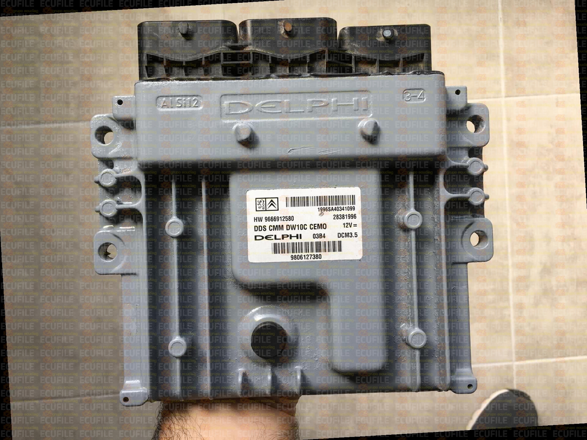 DELPHI DCM3.5 28381996 CITROEN JUMPY II PEUGEOT EXPERT FIAT SCUDO 2.0 HDI JTD 120KW 163HP HW 9666912580 SW 9806127380 9691661680