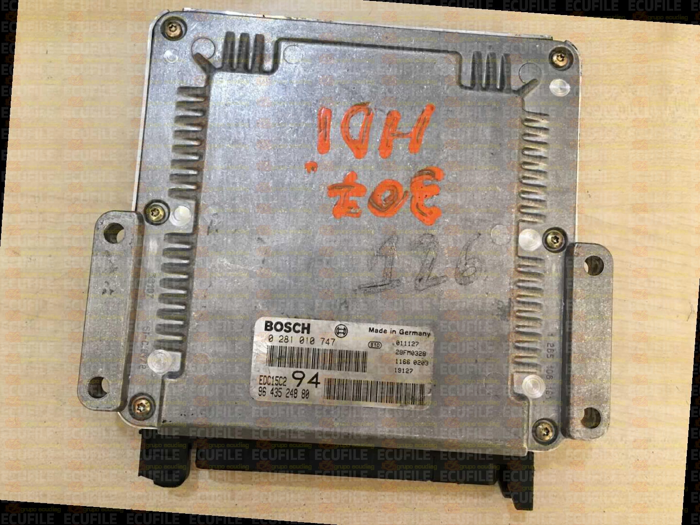 BOSCH EDC15C2-6.1 0281010747 PEUGEOT 307 2.0 HDI 90HP 9643524880 1037353628