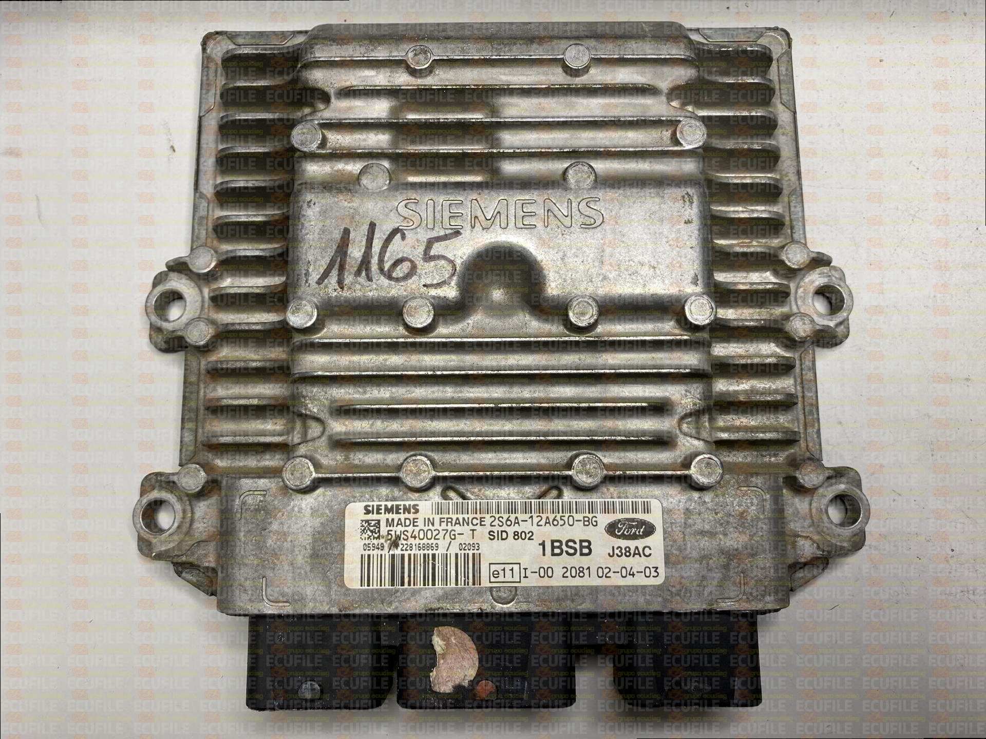 SIEMENS SID802 5WS40027G-T FORD FIESTA 1.4 TDCI 68HP 2S6A-12A650-BG 1BSB FM0606A000000