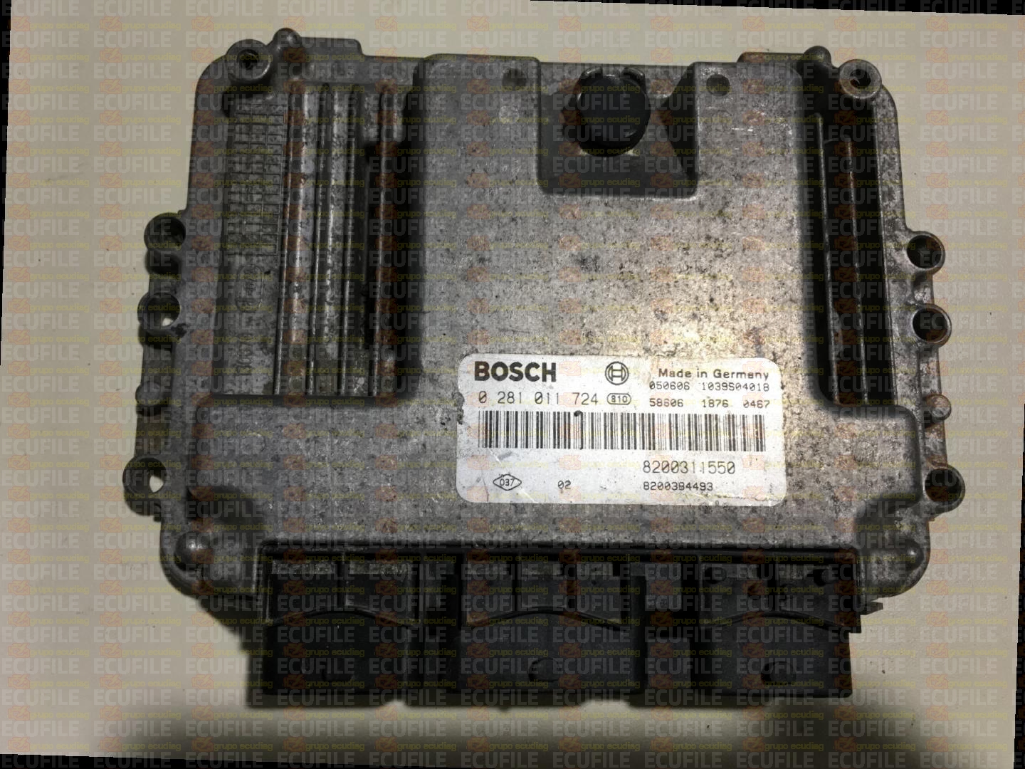 BOSCH EDC15C13-6.2 0281011724 RENAULT ESPACE IV 2.2 DCI 150HP 8200311550 8200384493 1037372919-810D