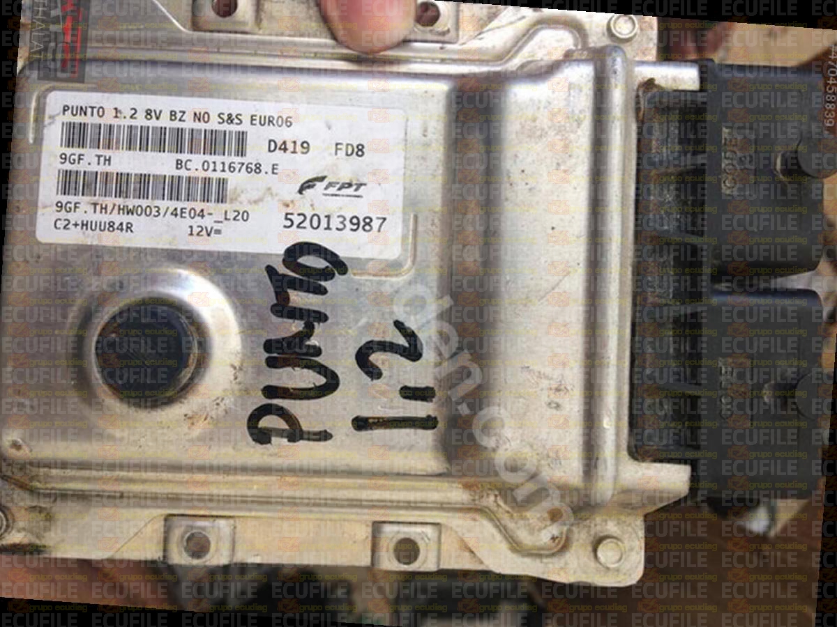 MAGNETI MARELLI 9GF.TH BC.0116768.E FIAT PUNTO 1.2 52013987 HW003 EEPROM 95640