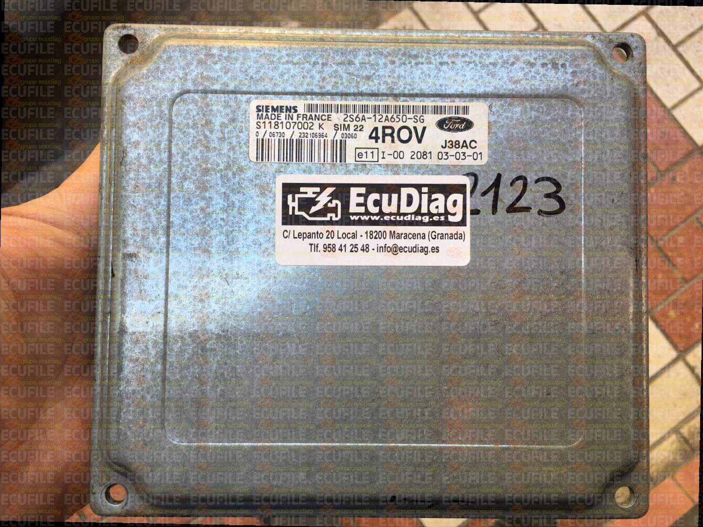 SIEMENS SIM22 S118107002K FORD FIESTA 1.4 2S6A-12A650-SG 4ROV F1491E2A00000