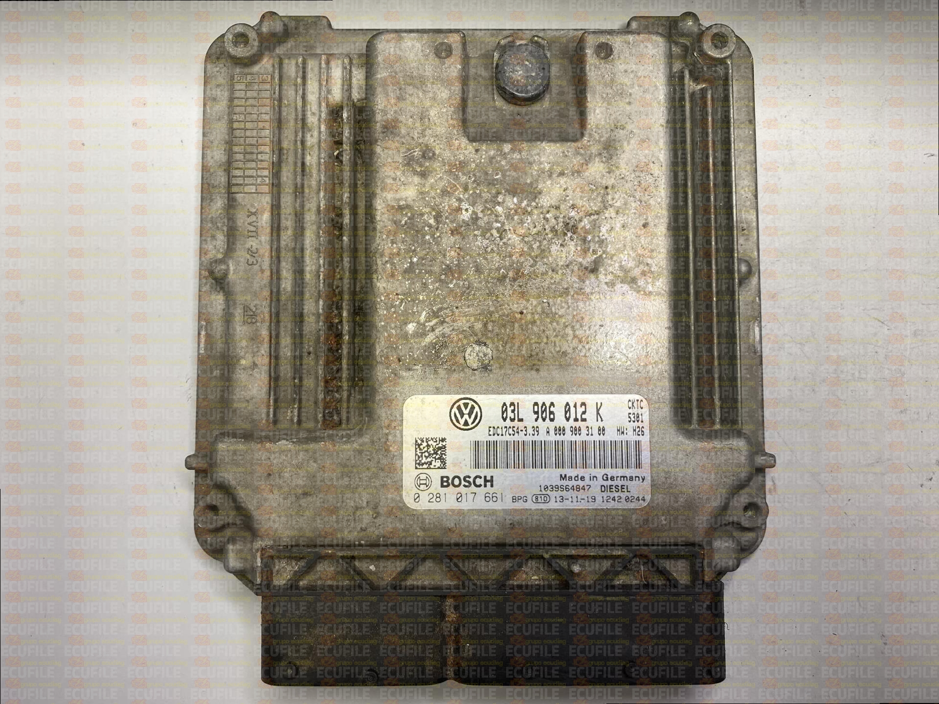 BOSCH EDC17C54-3.39 0281017661 VOLKSWAGEN CRAFTER 2.0 TDI 136HP 03L906012A 03L906012K 9977 - 1037561024