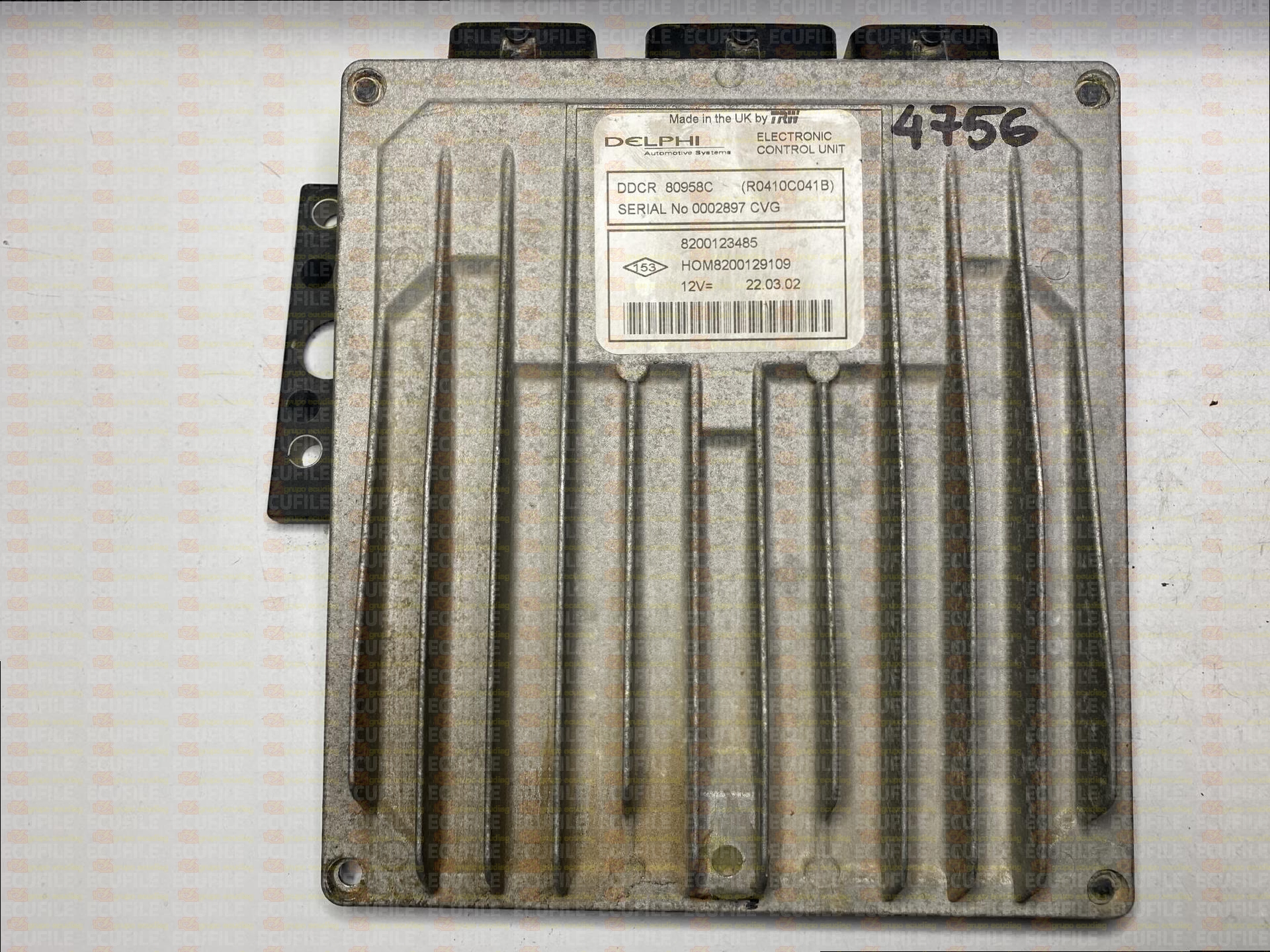 DELPHI TRW DDCR R0410C041B 80958C RENAULT KANGOO I 1.5 DCI 65HP HOM8200129109 8200123485 - 0A30