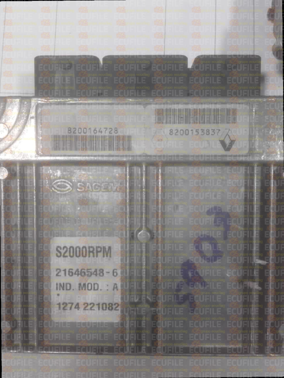 SAGEM S2000RPM 21646548-6 RENAULT LAGUNA II 1.8i 120HP 8200164728 8200153837