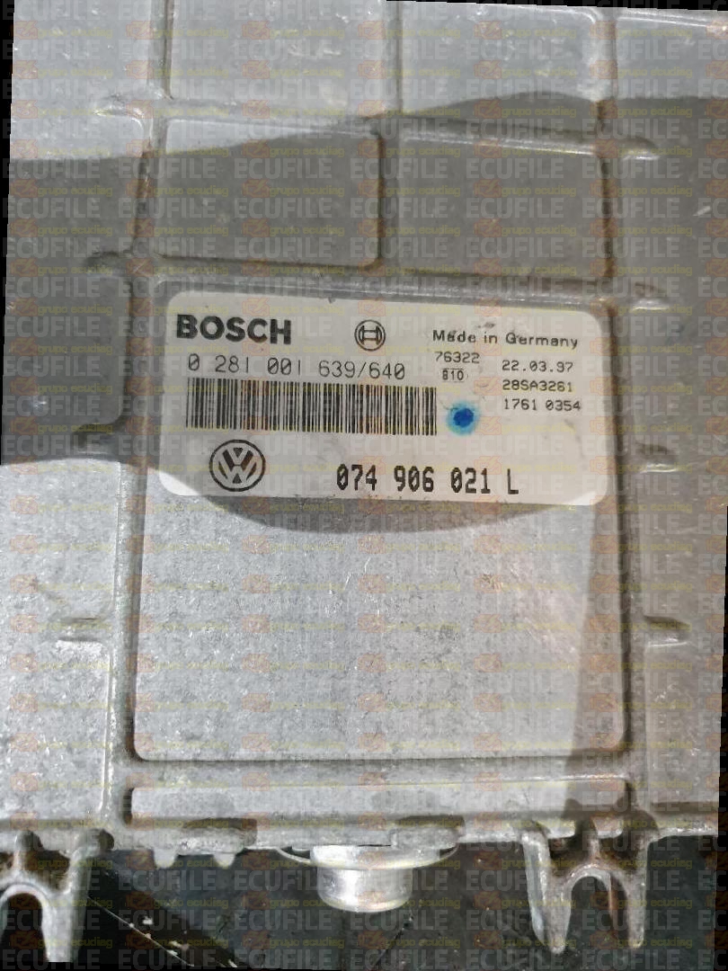 BOSCH EDCMSA15.5-7.1 0281001639-640 VOLKSWAGEN T4 CALIFORNIA TRANSPORTER 2.5 TDI 102HP 074906021L FLASH M27C1001 LLL 357412