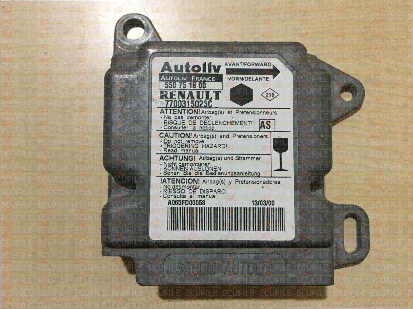 AUTOLIV 550751800 RENAULT KANGOO 7700315023C AS