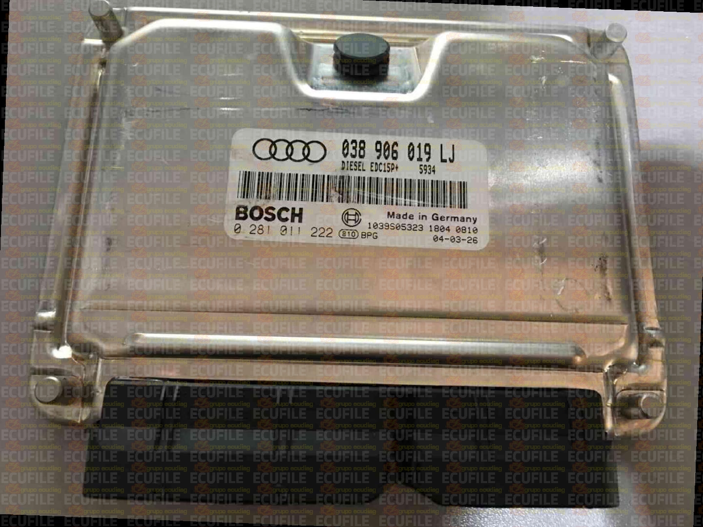 BOSCH EDC15P+22.3.2 0281011222 AUDI A4 1.9 TDI 130HP 038906019LJ 1037370445