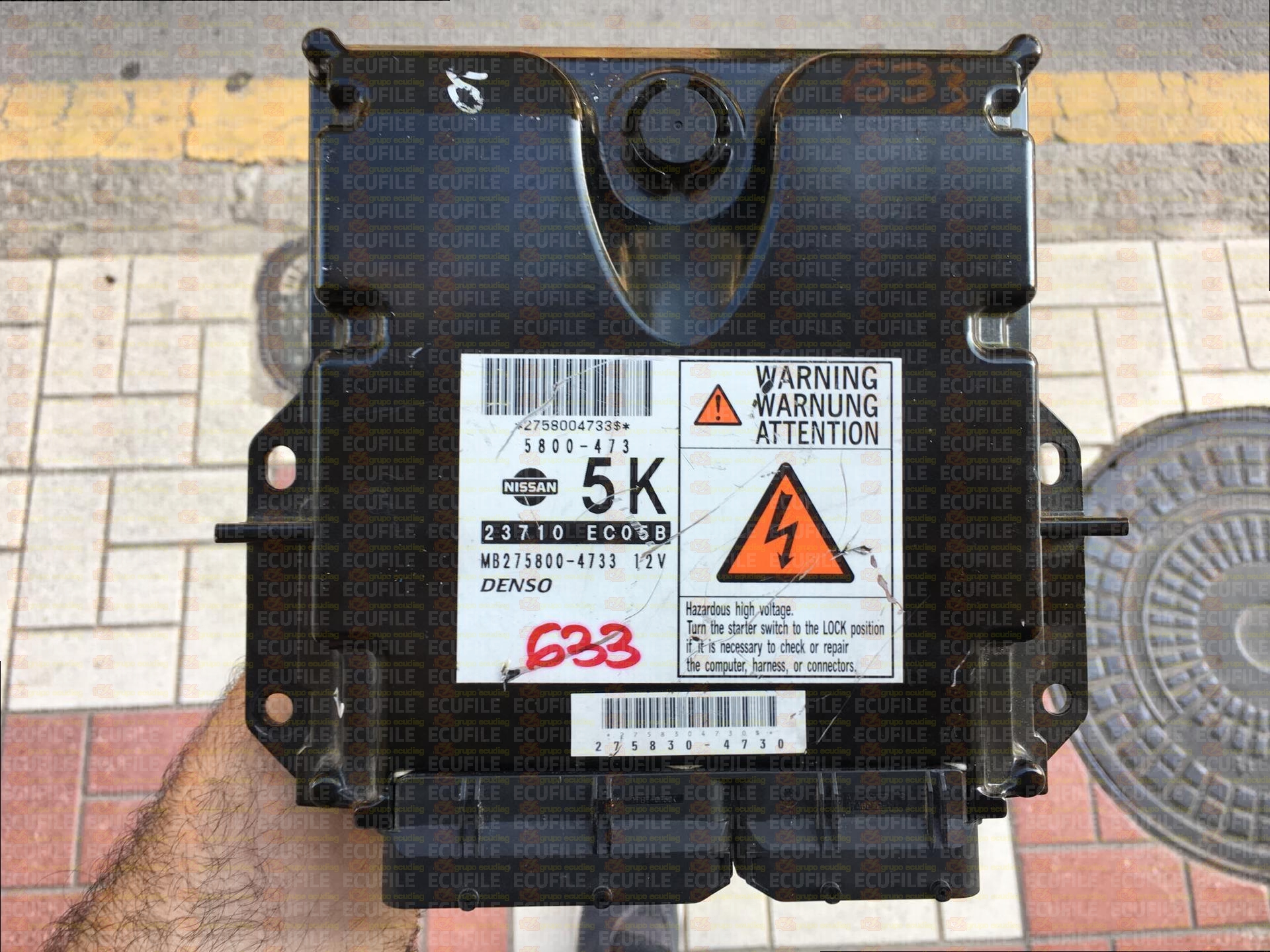 DENSO MB275800-4733 NISSAN PATHFINDER III 2.5 DCI 171HP 23710EC05B 5K T2B0P61B14